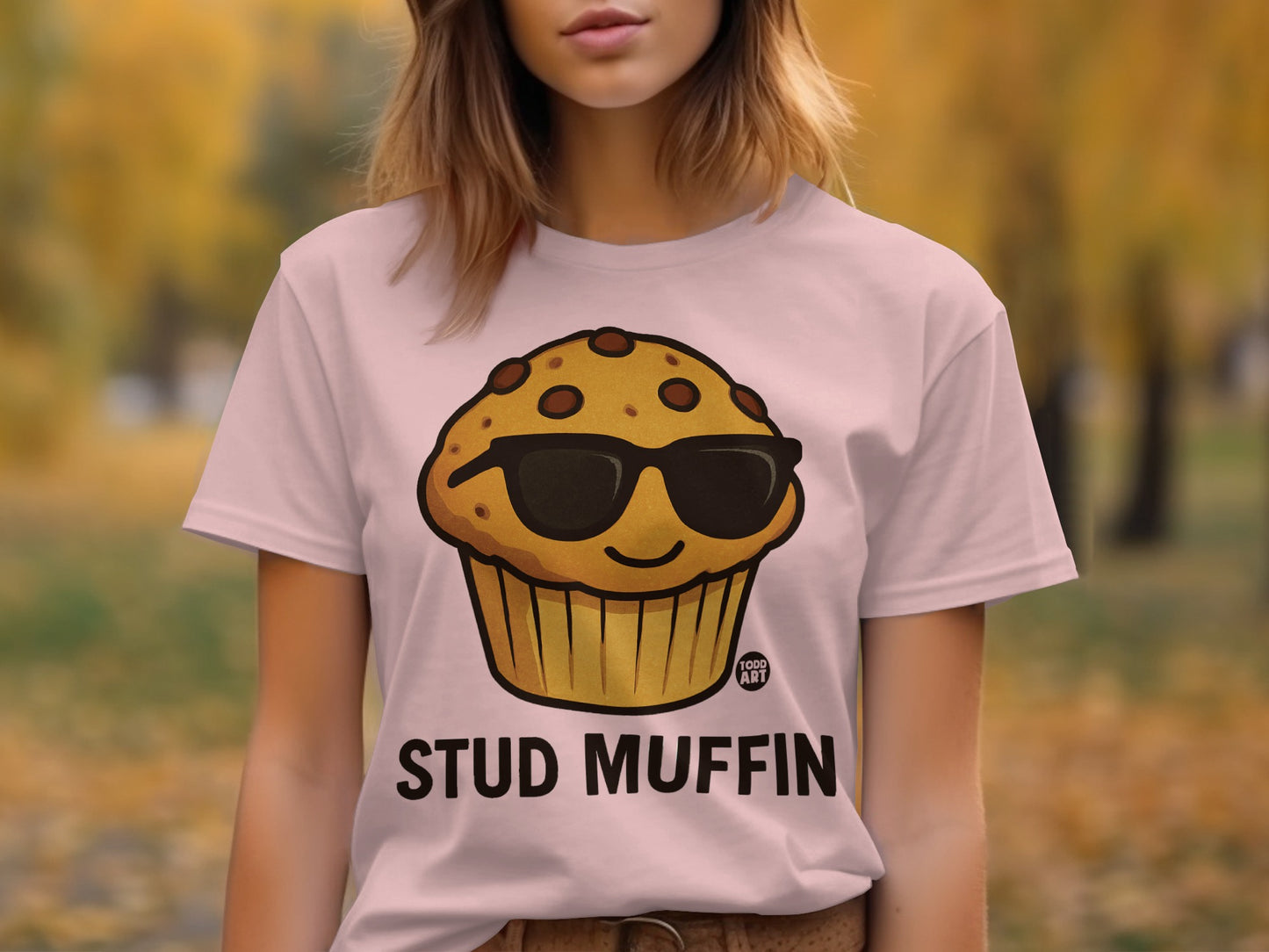 Stud Muffin Graphic T-Shirt for Fun Casual Wear product