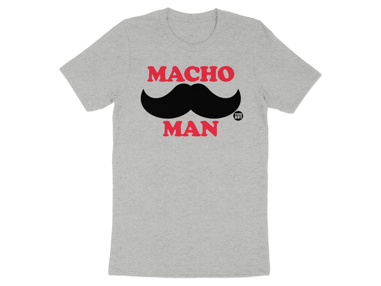 Macho Man Mustache Graphic Printed T-Shirt product