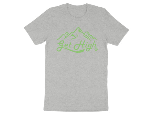 Get High Mountain Graphic Grey T-Shirt product