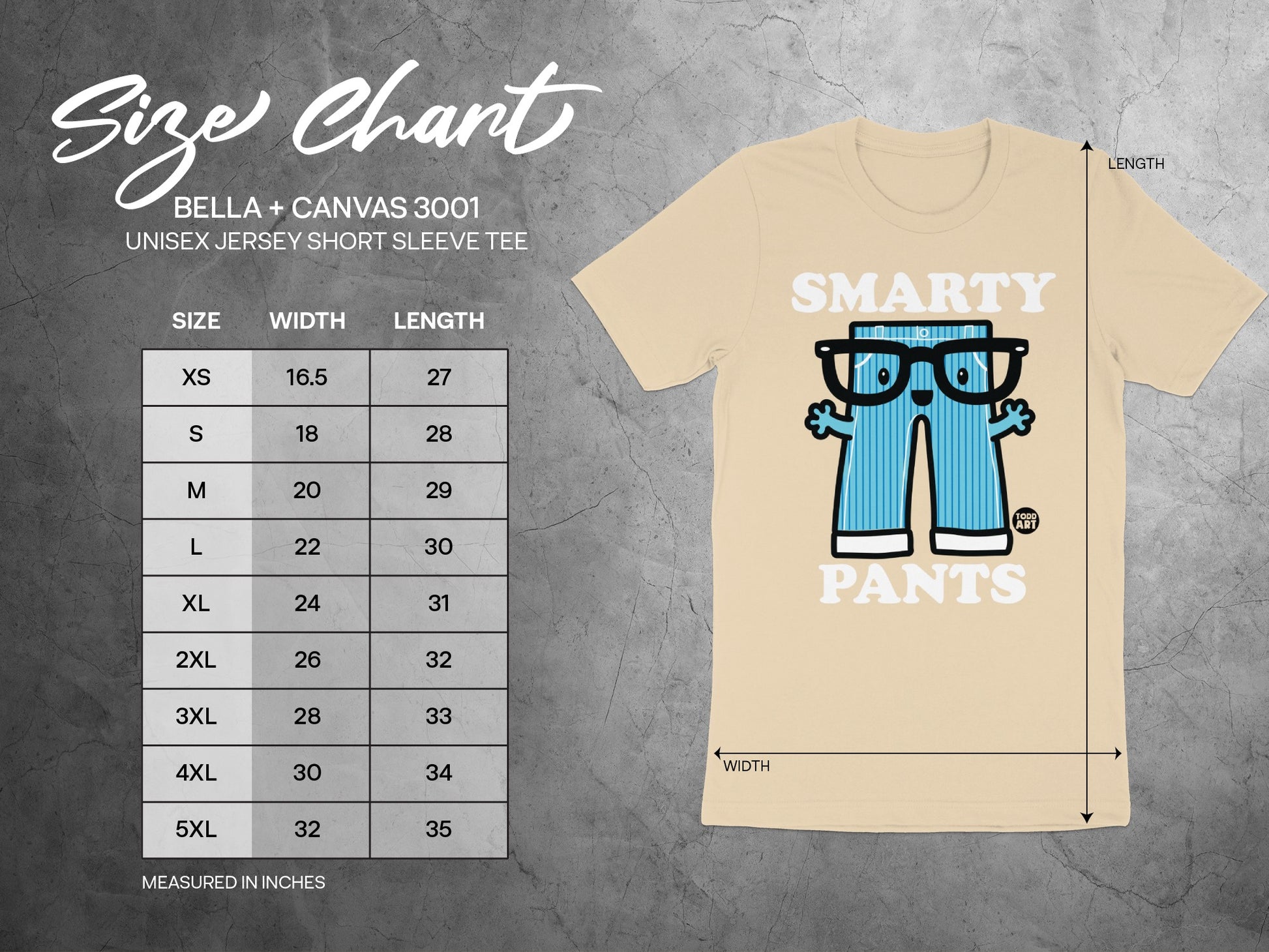 Smarty Pants Graphic Unisex Jersey Short Sleeve Tee product