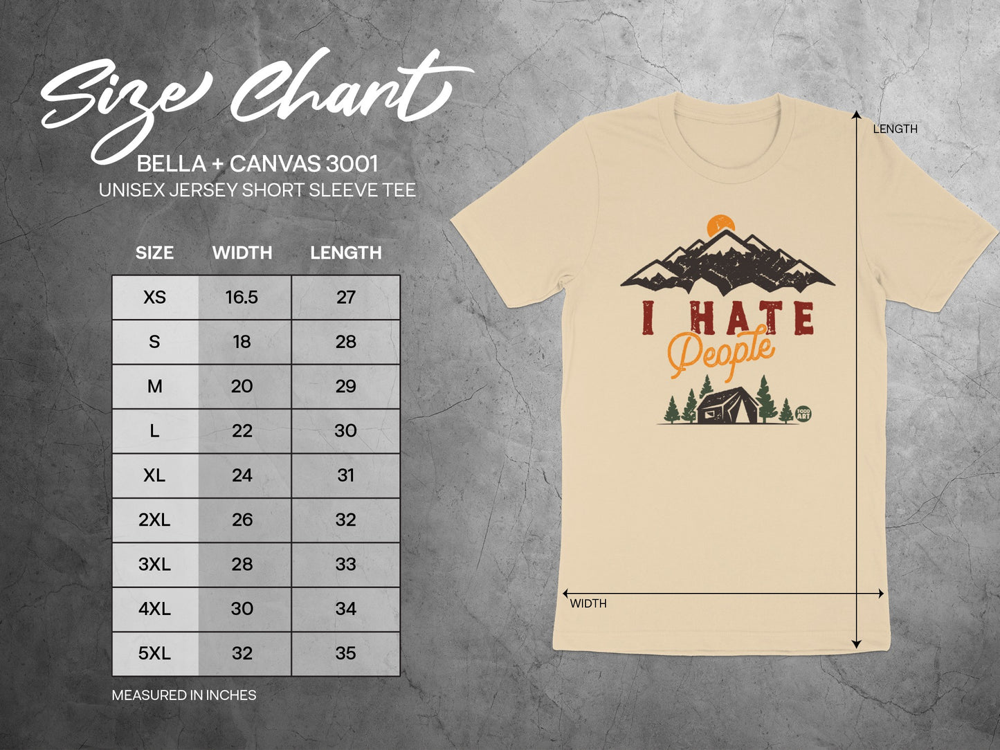 I Hate People Funny Graphic Unisex Tee Shirt product