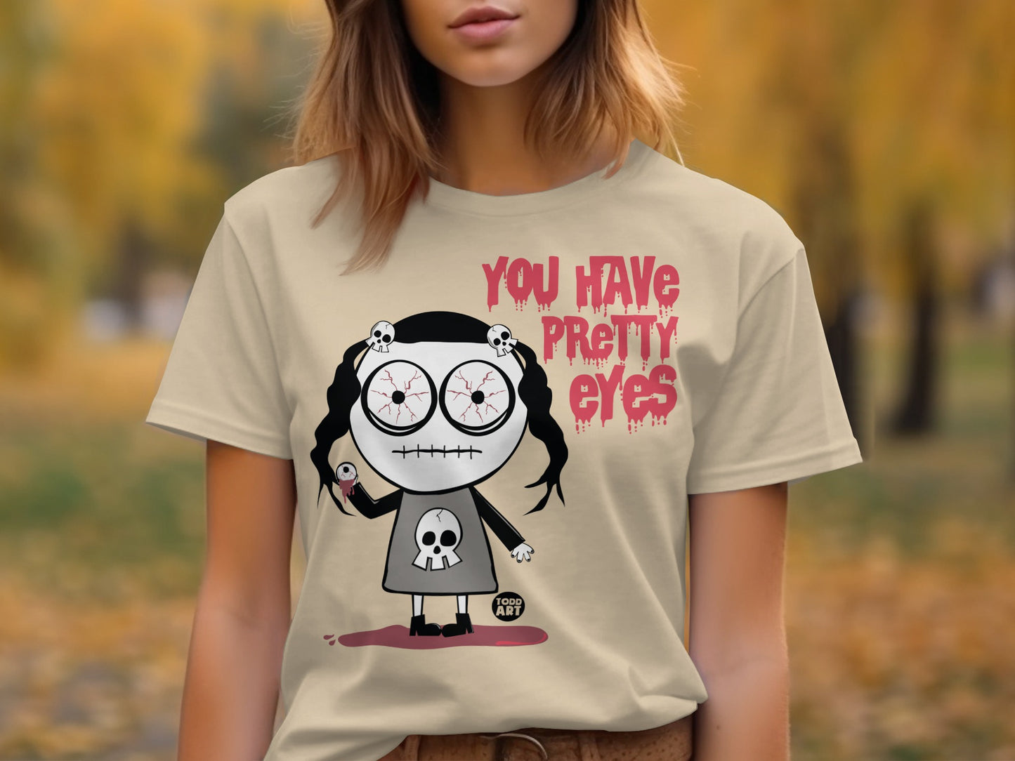 You Have Pretty Eyes Creepy Character T-Shirt