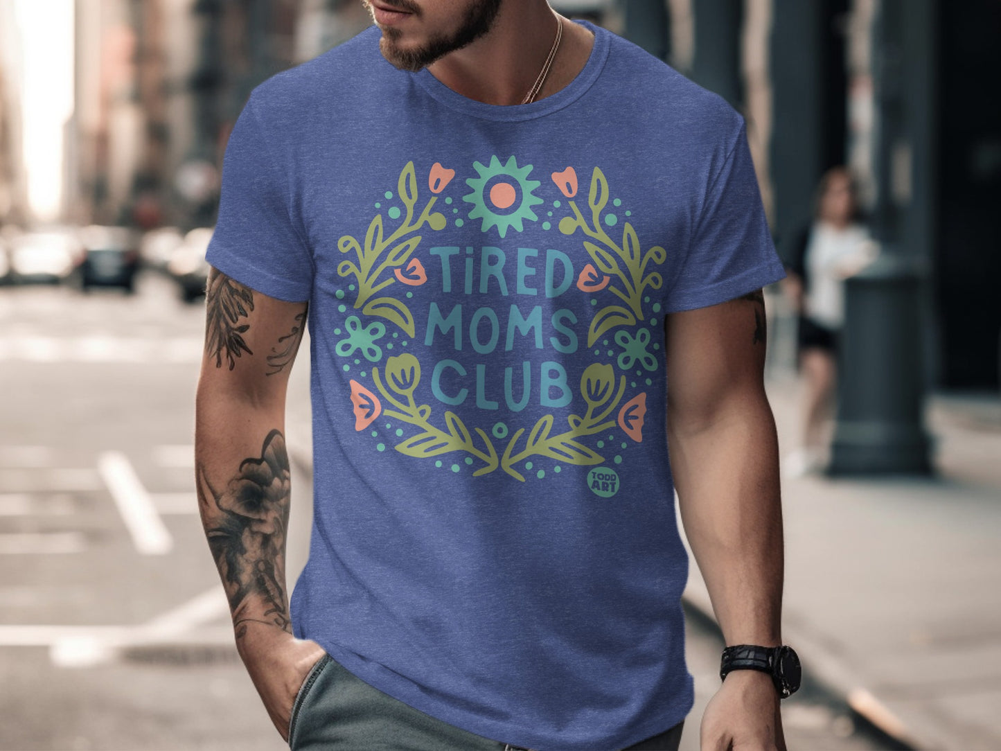 Tired Moms Club Vibrant Graphic T-Shirt product