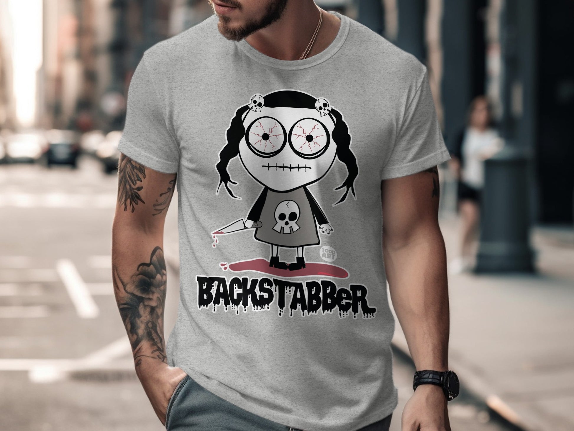 Backstabber Graphic Tee with Unique Design