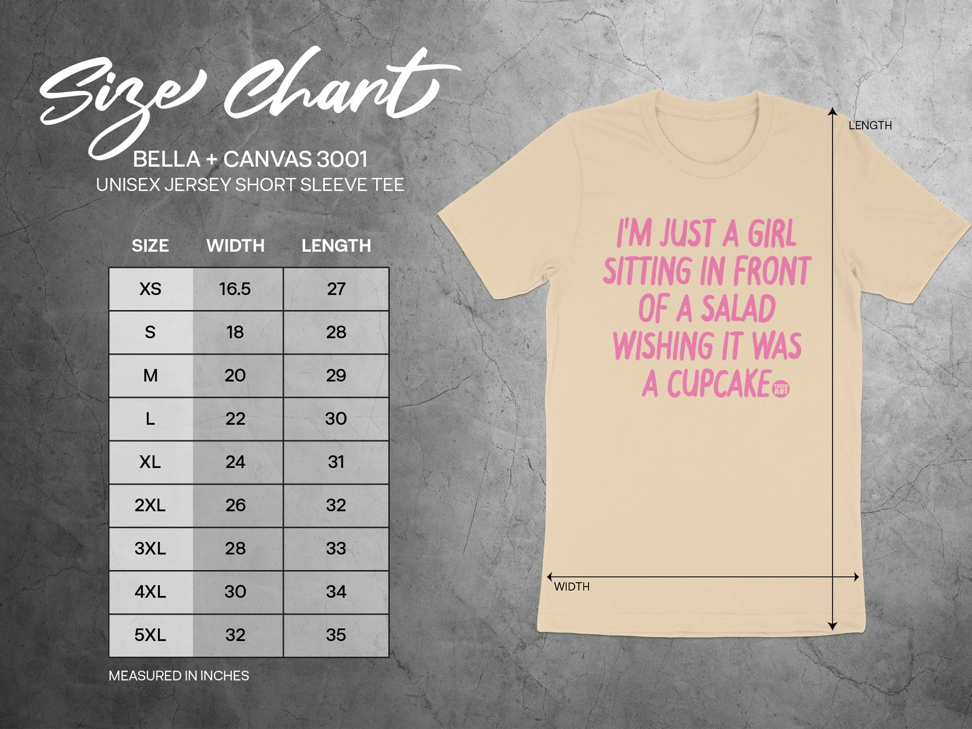 Girl Sitting in Front of Salad Wishing Cupcake product type