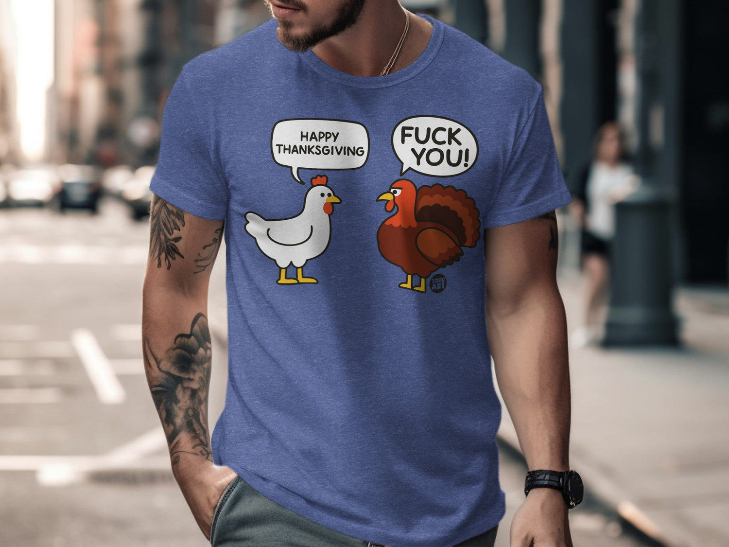 Funny Thanksgiving Talk Chicken Turkey T-Shirt