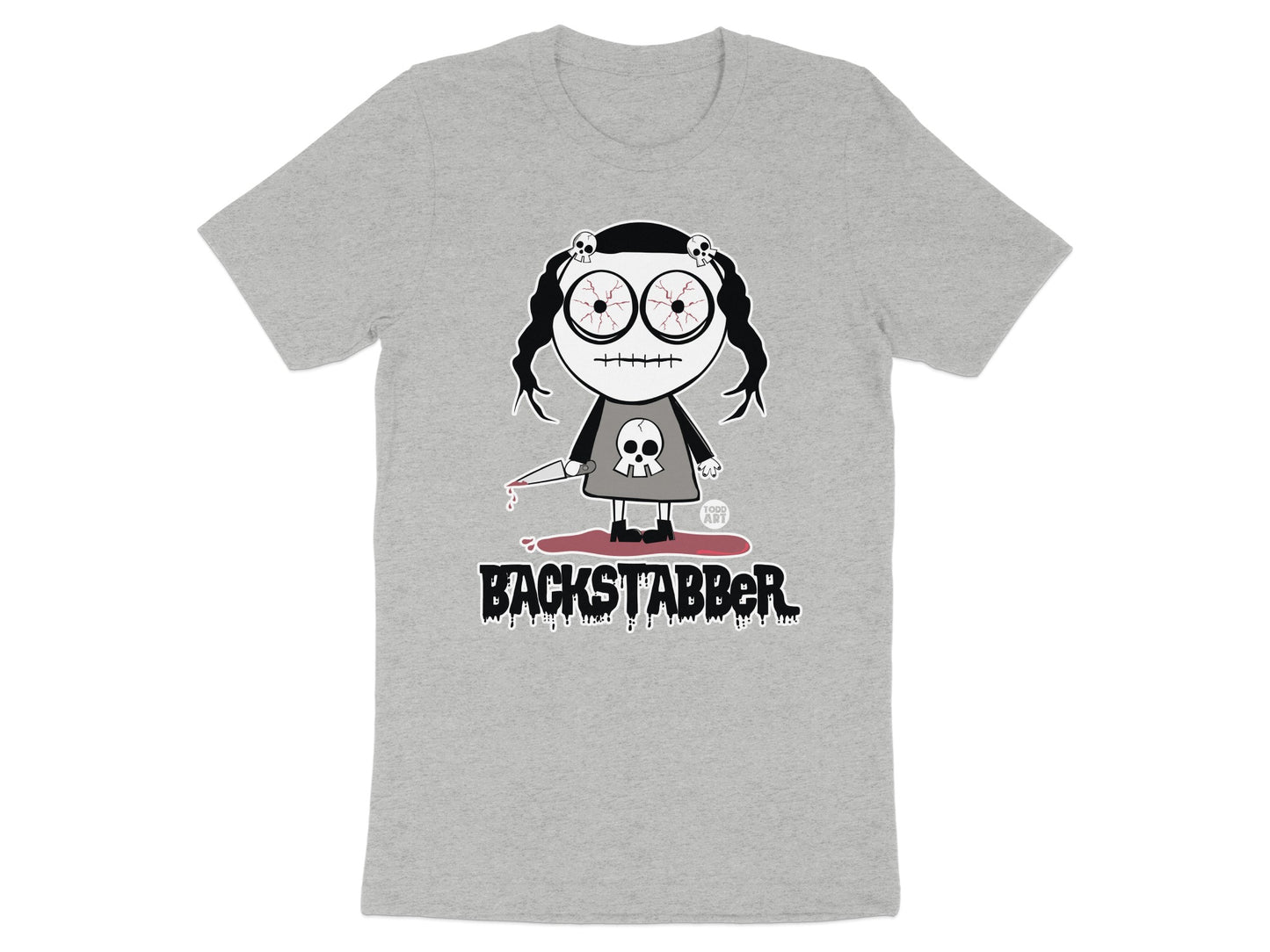 Backstabber Graphic Print T-shirt with Unique Design
