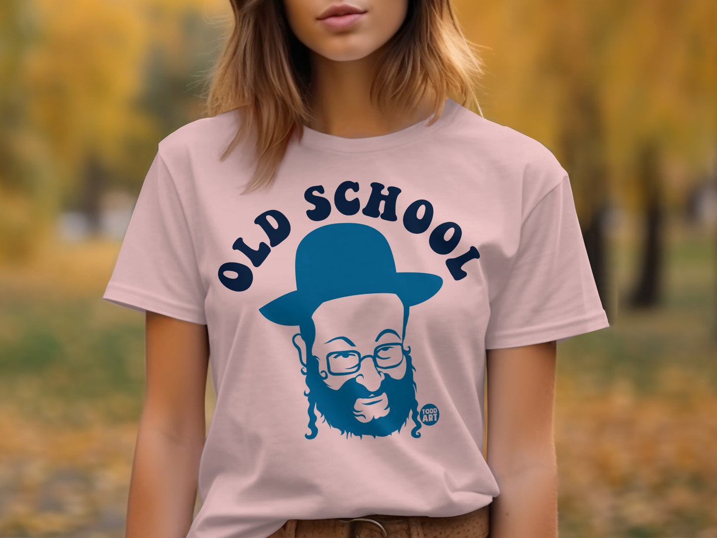 Old School Graphic Tee Shirt with Hat and Glasses product