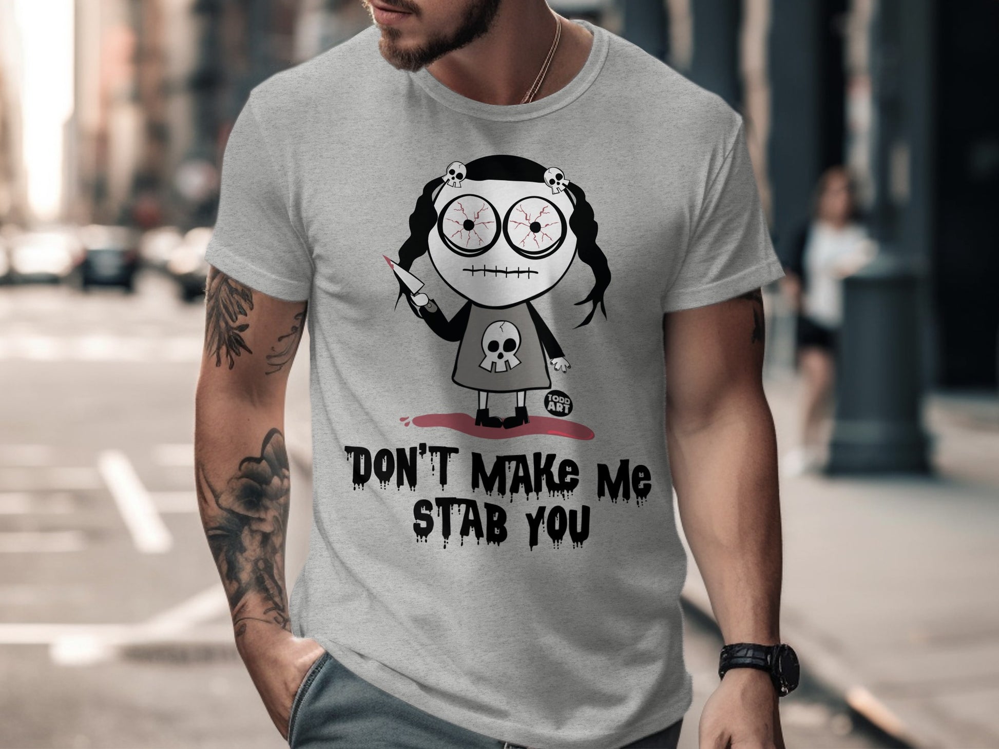 Don't Make Me Stab You Halloween T-Shirt