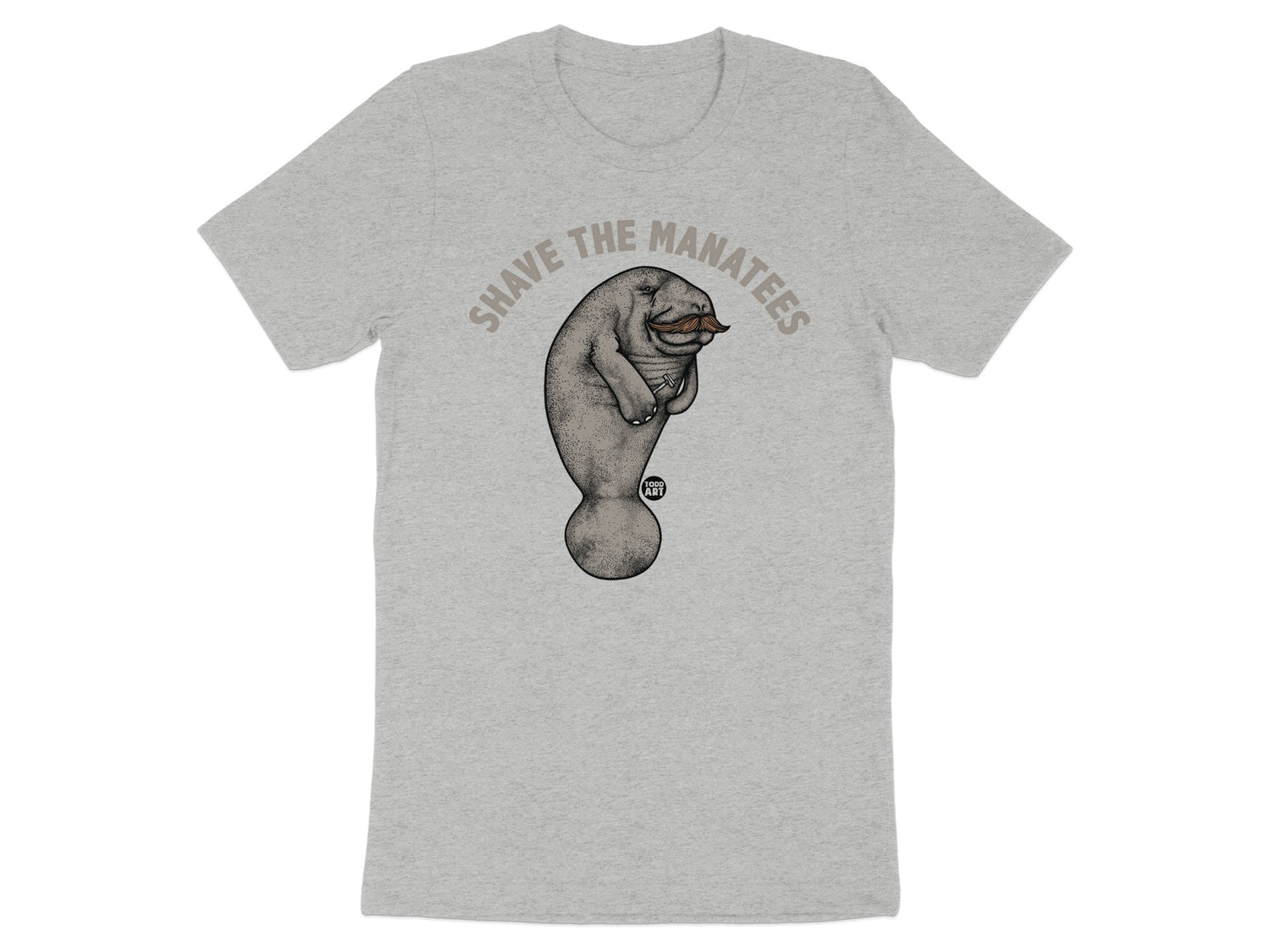 Shave The Manatees Humorous Gray T-Shirt product