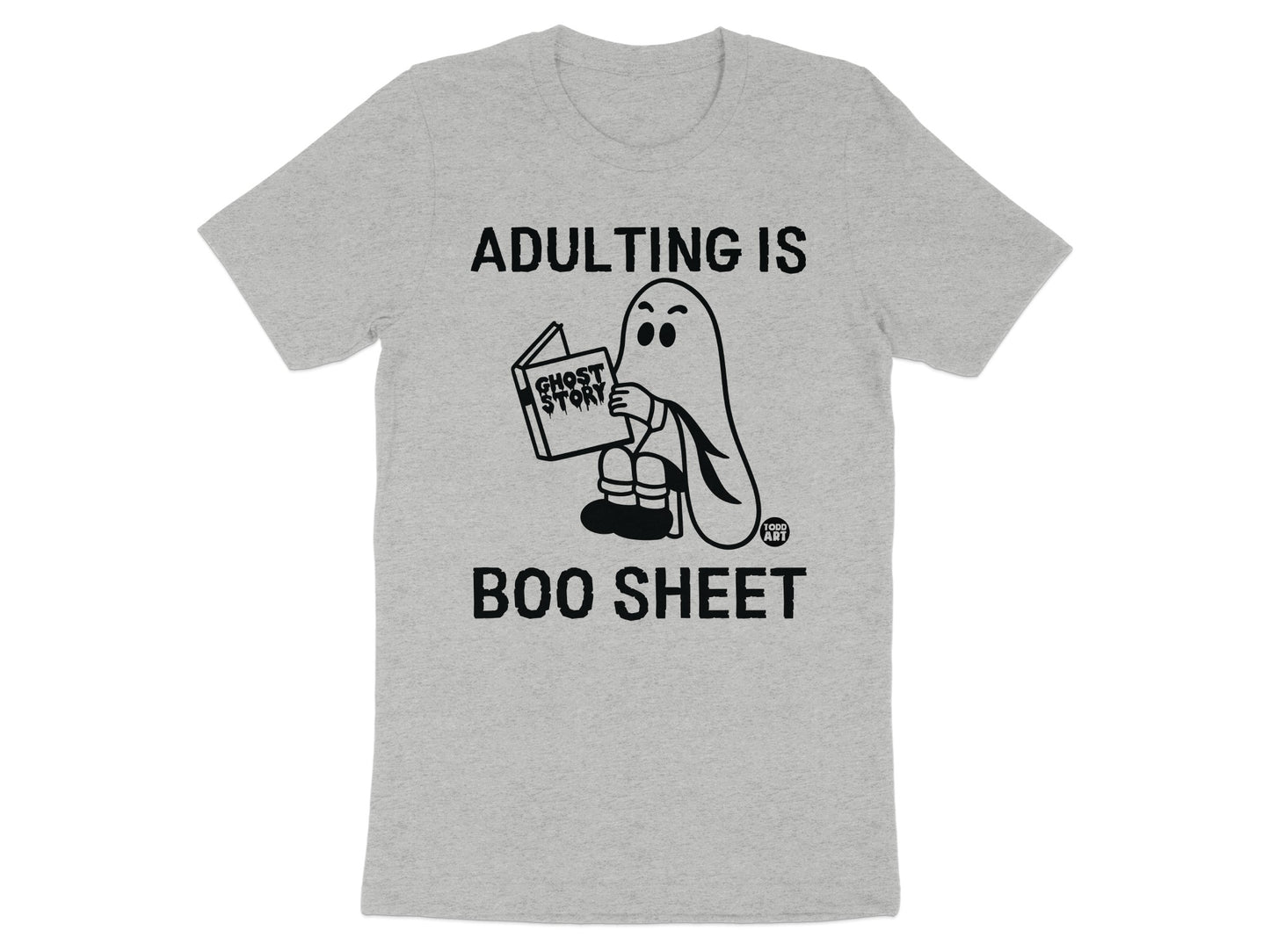Adulting Is Boo Sheet Graphic T-Shirt product