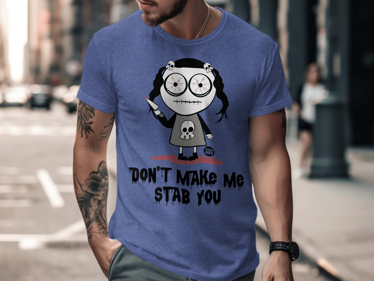 Don't Make Me Stab You Funny Graphic T-Shirt