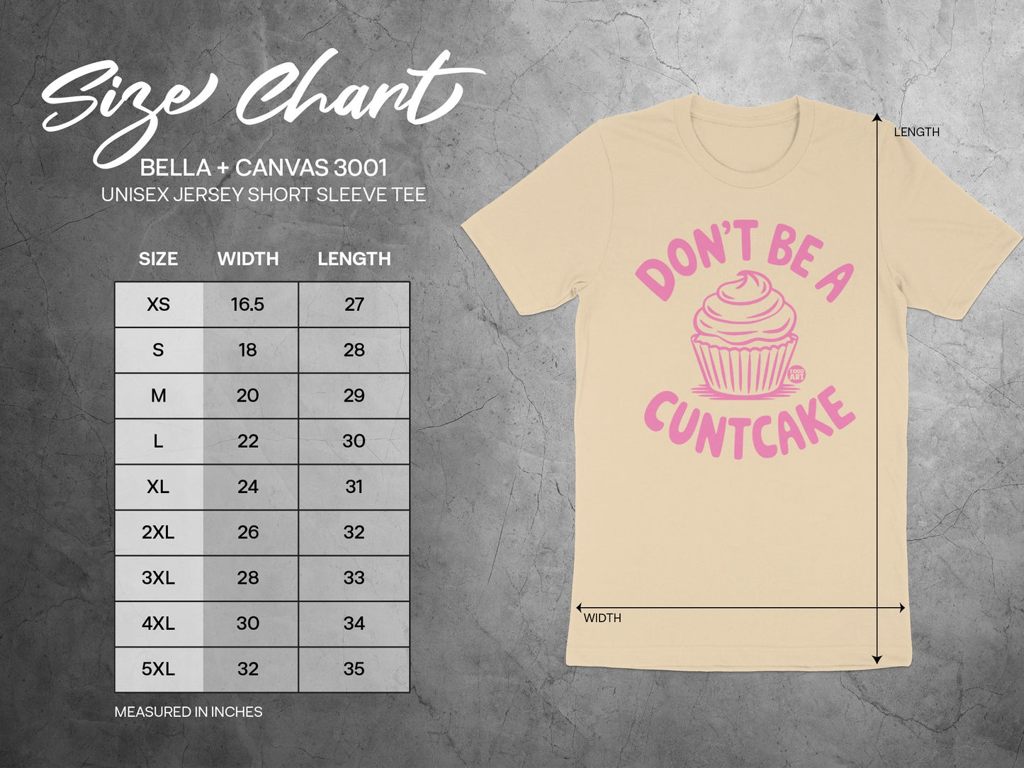Don't Be a Cupcake Graphic Jersey Short Sleeve Tee product