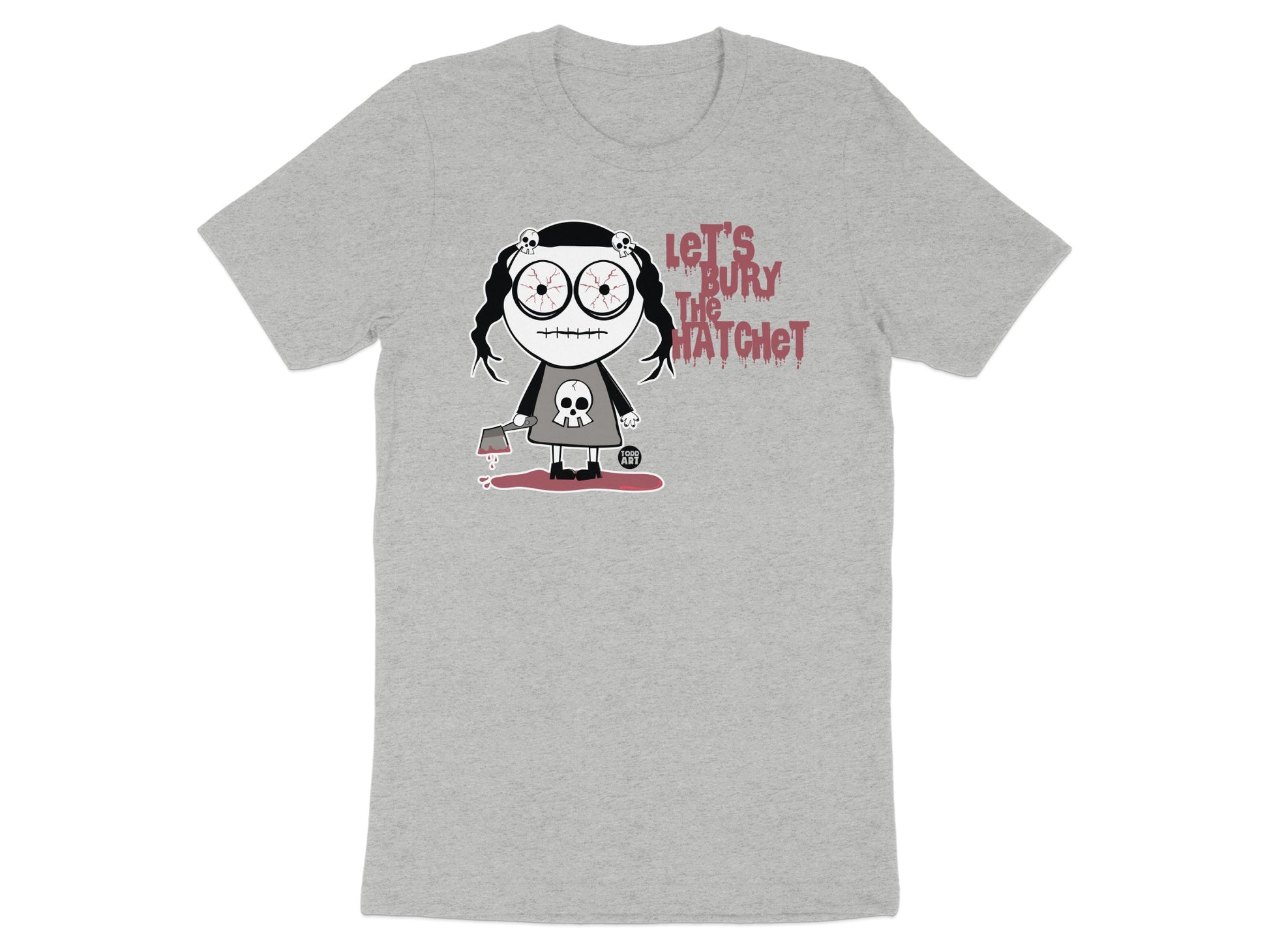 Let's Bury The Hatchet Funny Graphic Tee