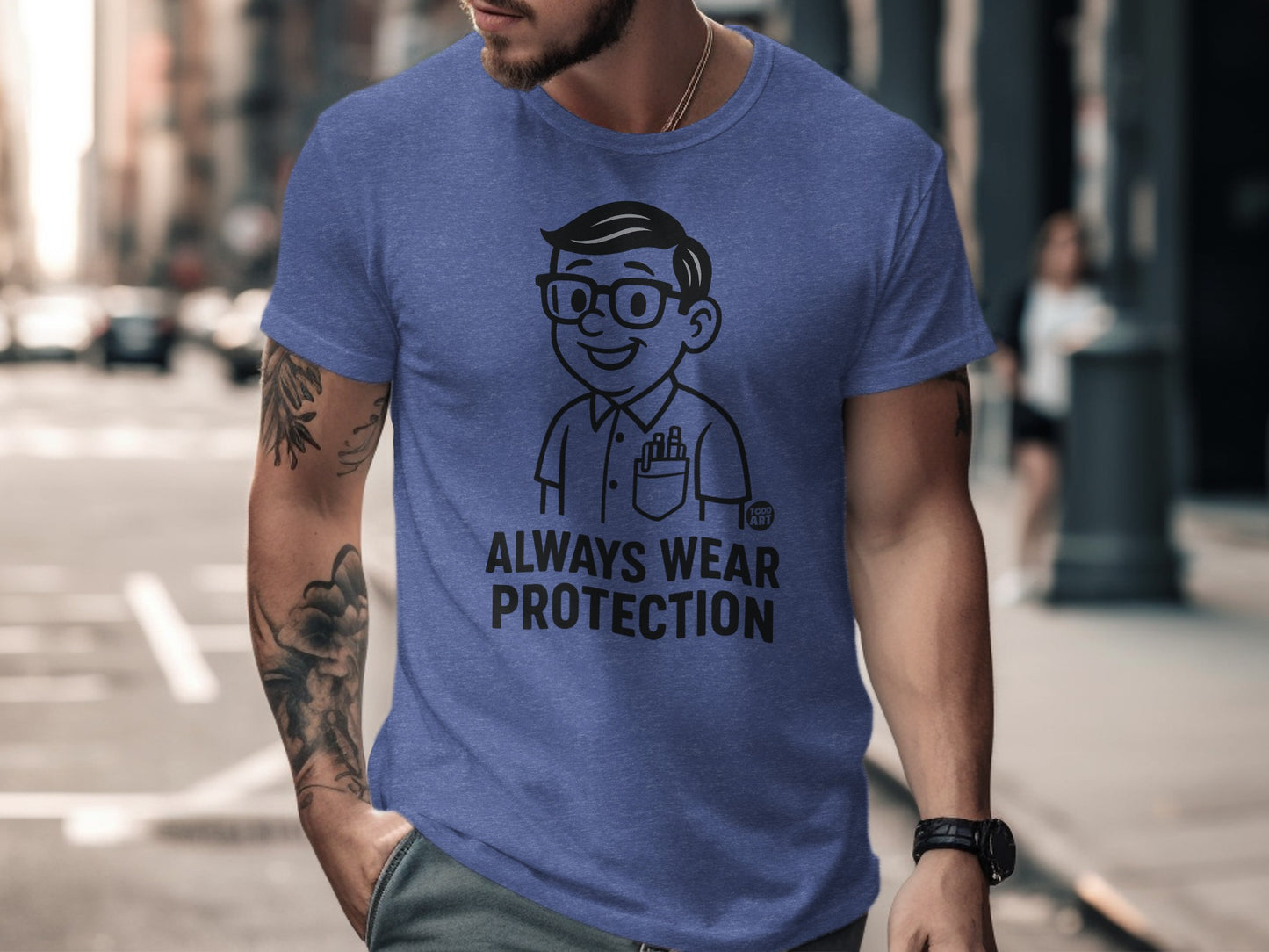 Always Wear Protection Graphic T-shirt product