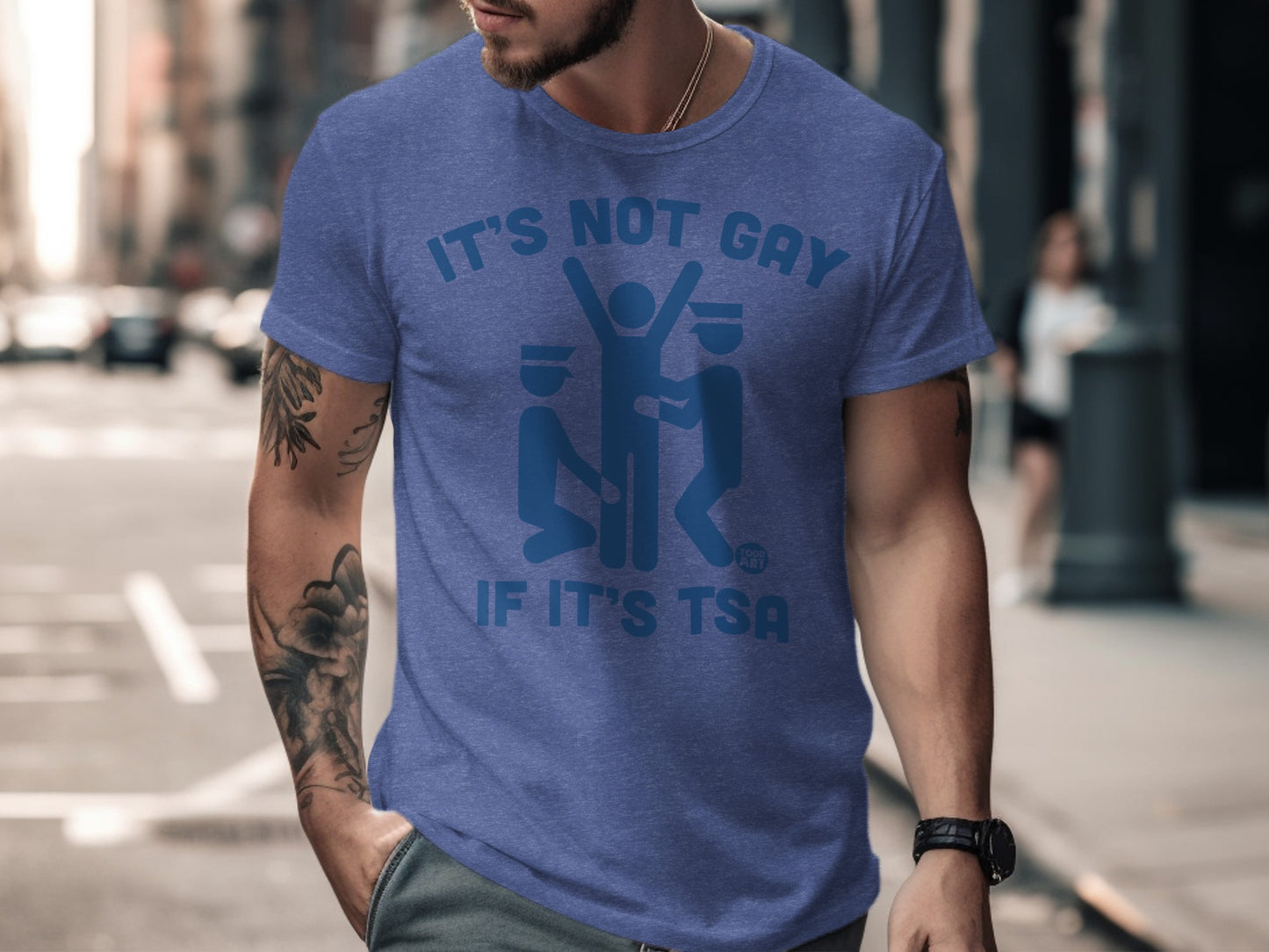 It's Not Gay If It's TSA Funny Graphic T-Shirt product type