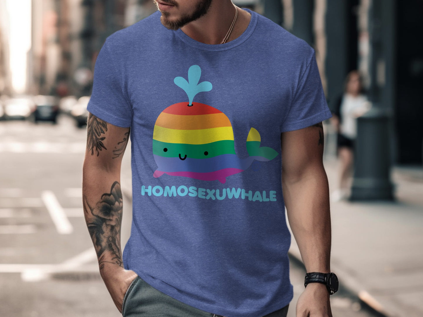Homosexuwhale Rainbow Whale Shirt product type