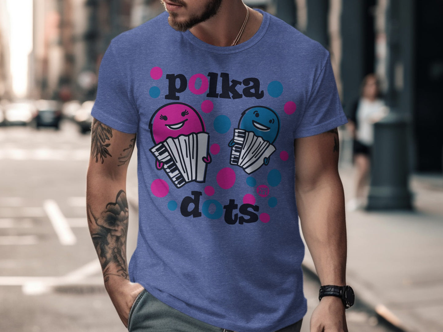 Polka Dots Fun Accents and Music Notes T-shirt product type