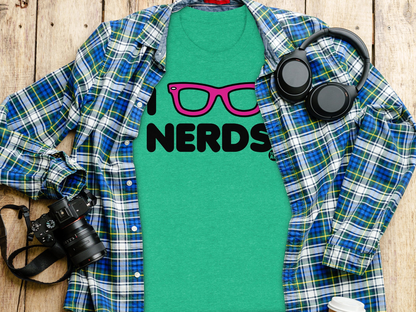 I Love Nerds Graphic T-Shirt Statement product