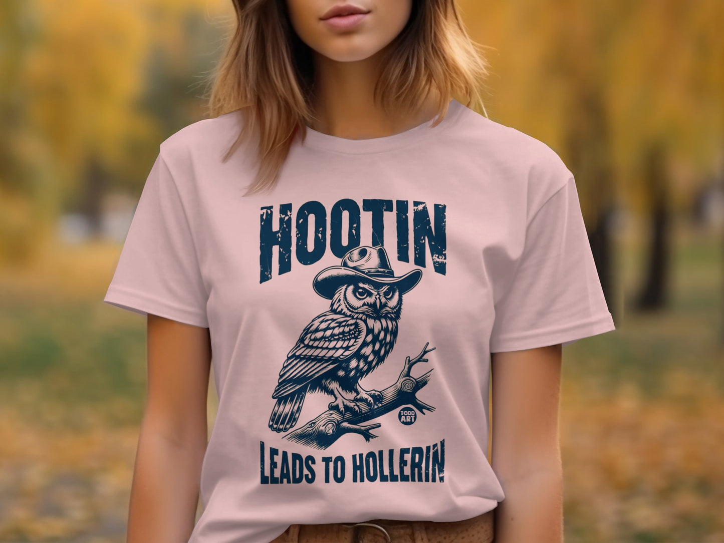 Hootin Leads to Hollerin Owl Graphic T-Shirt product