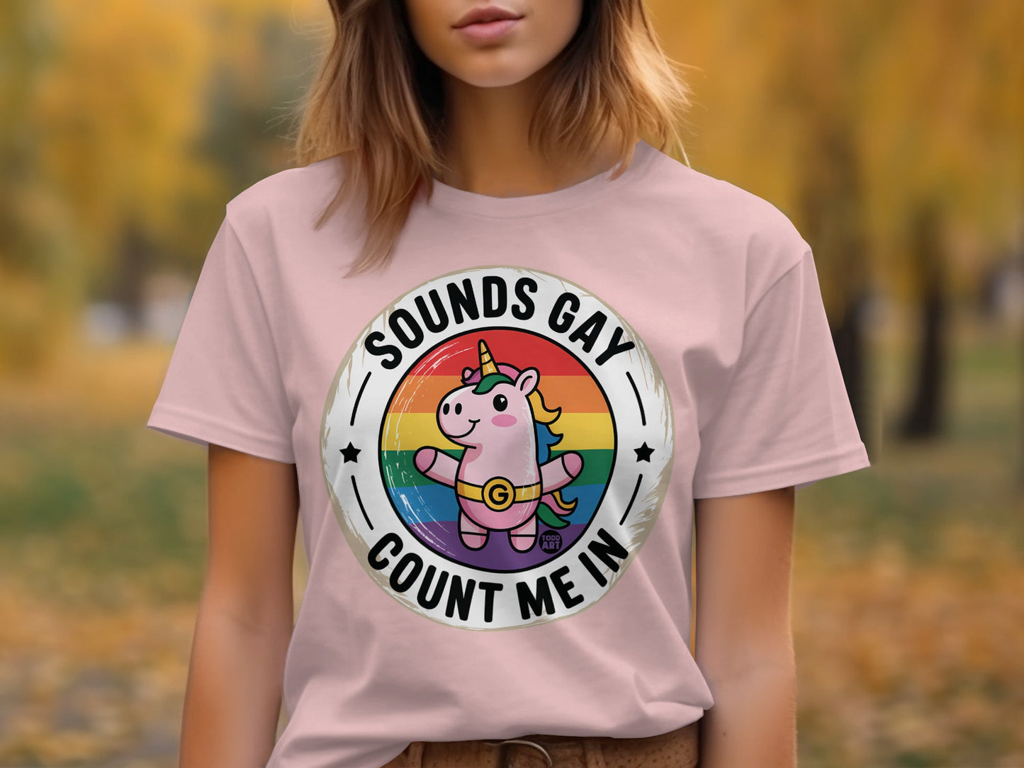 Sounds Gay Count Me In Unicorn Shirt product type