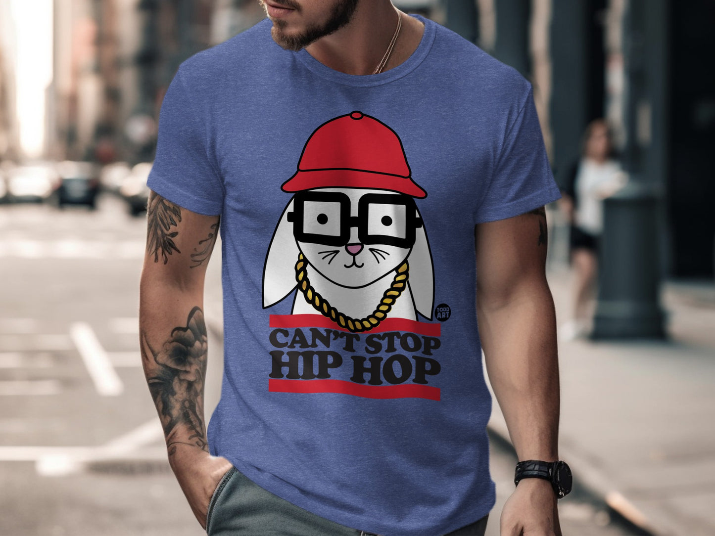 Can't Stop Hip Hop Bunny Graphic T-Shirt product type