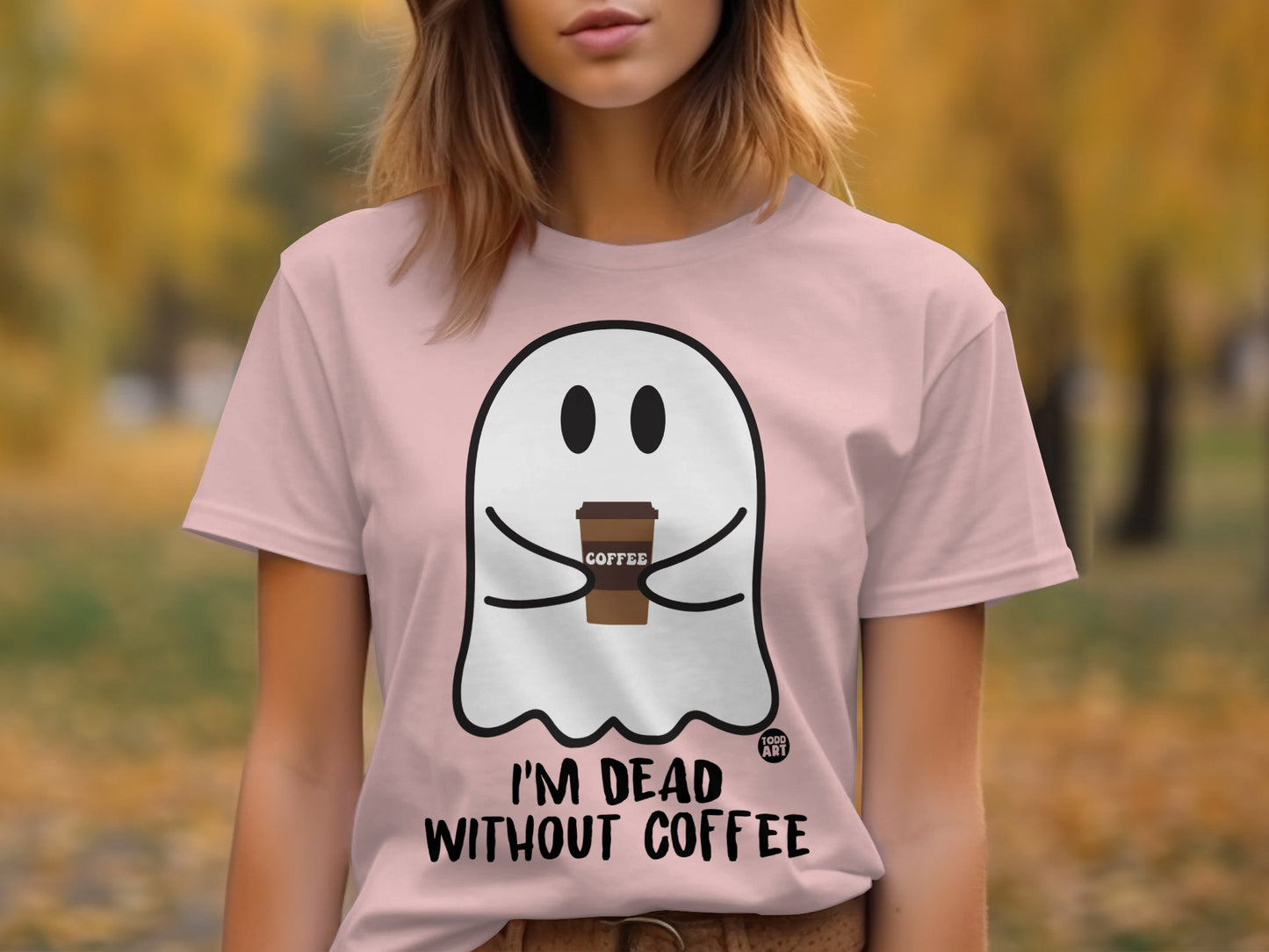 I'm Dead Without Coffee Ghost Shirt product