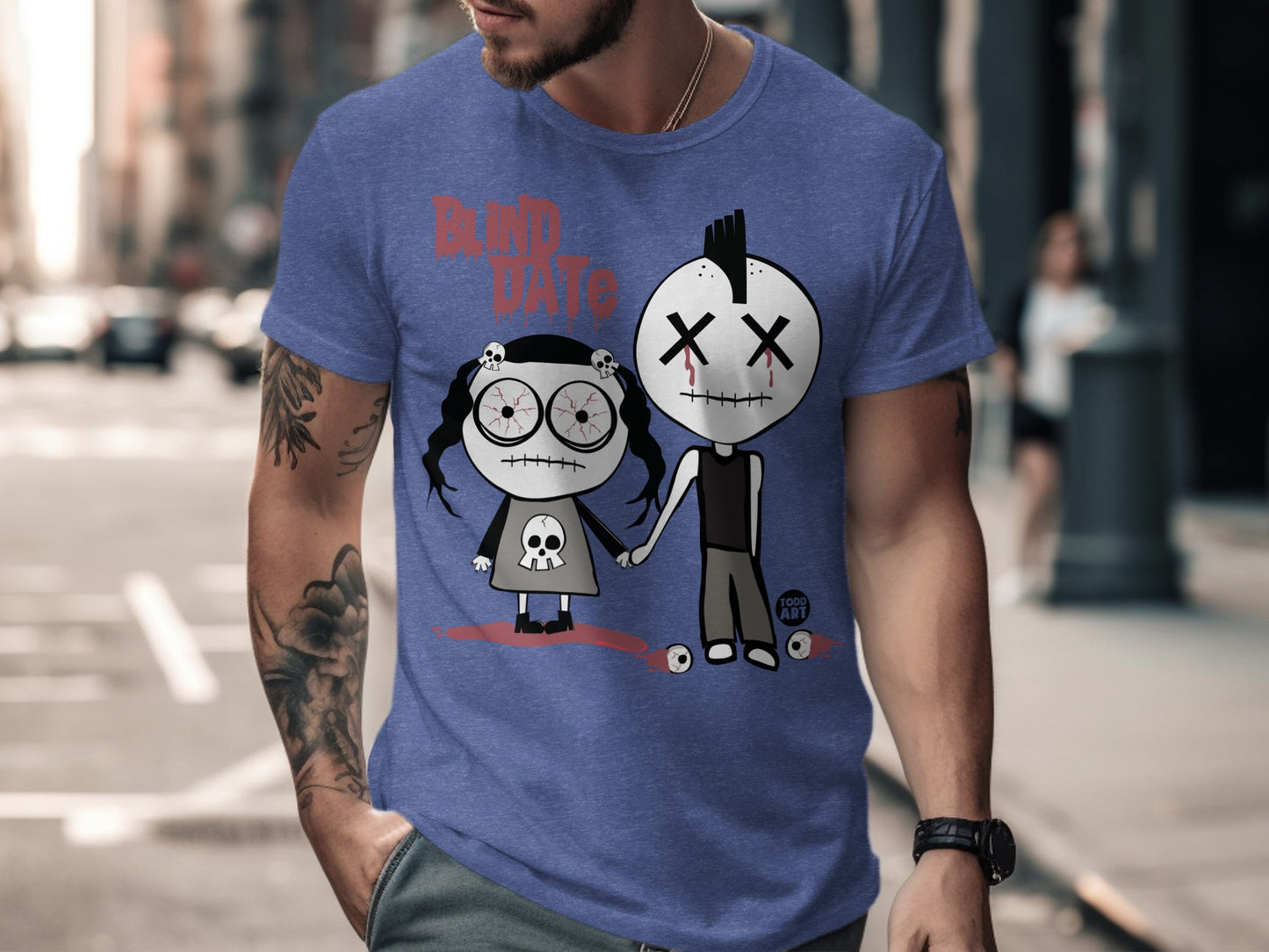 Blind Date Funny Graphic T-Shirt Product