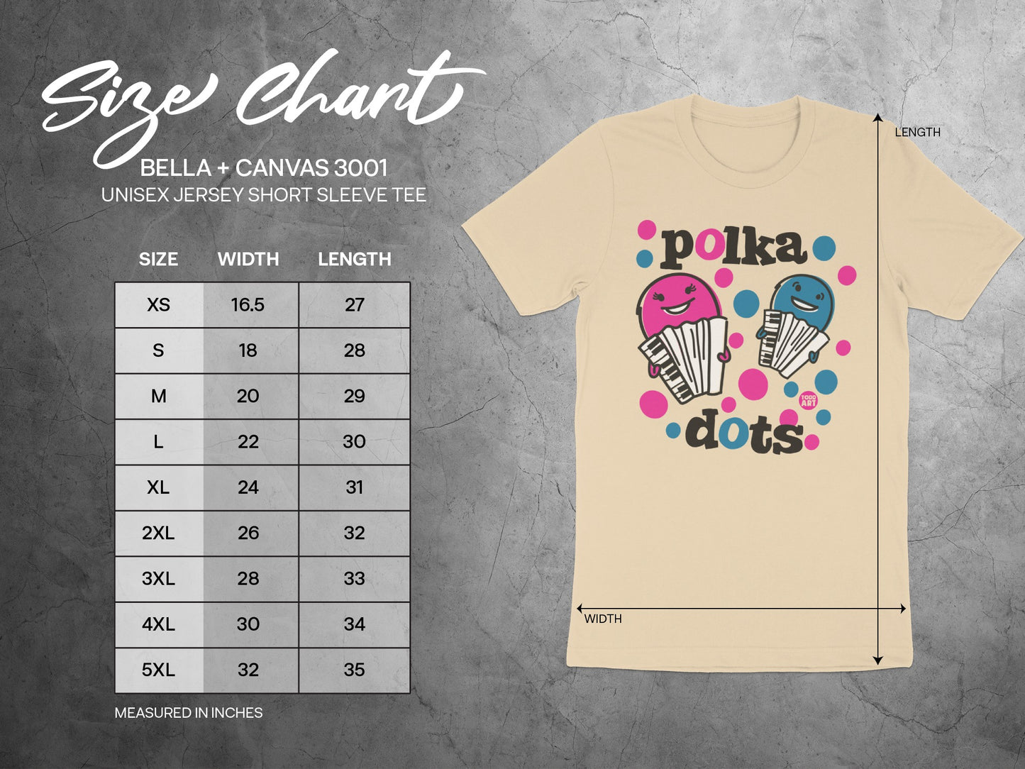 Polka Dots Design Bella Canvas Jersey Short Sleeve Tee product