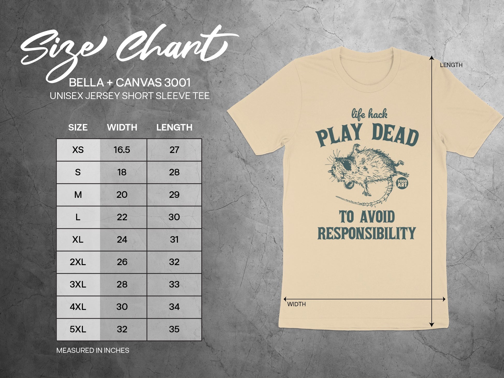 Life Hack Play Dead To Avoid Responsibility Tee