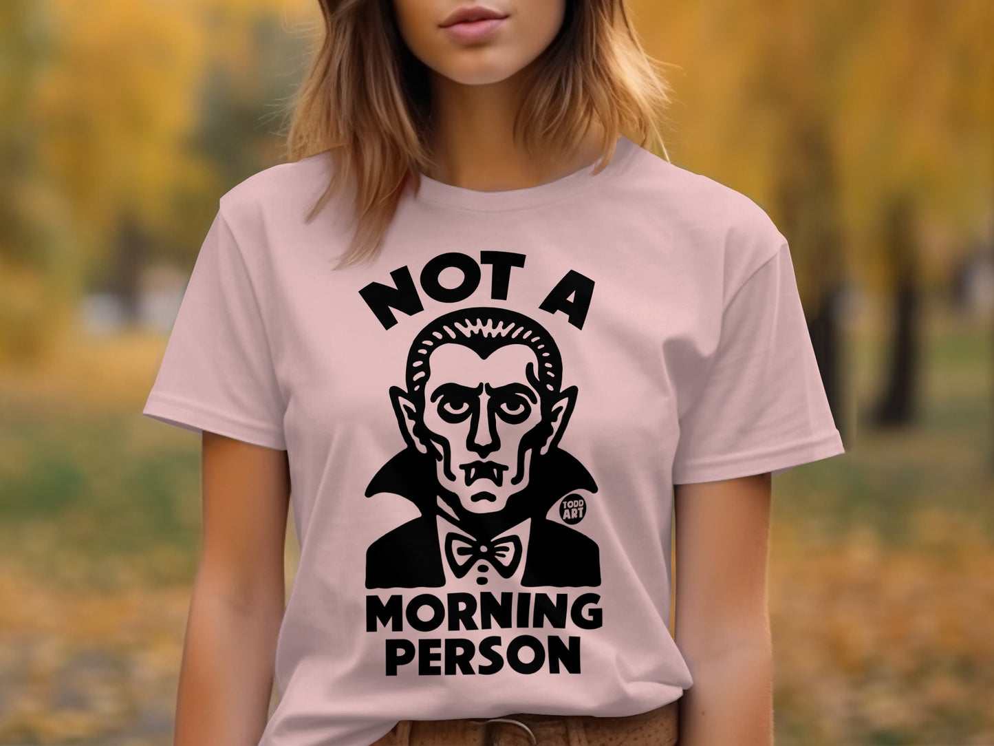 Not A Morning Person Vampire Funny Graphic T-Shirt product