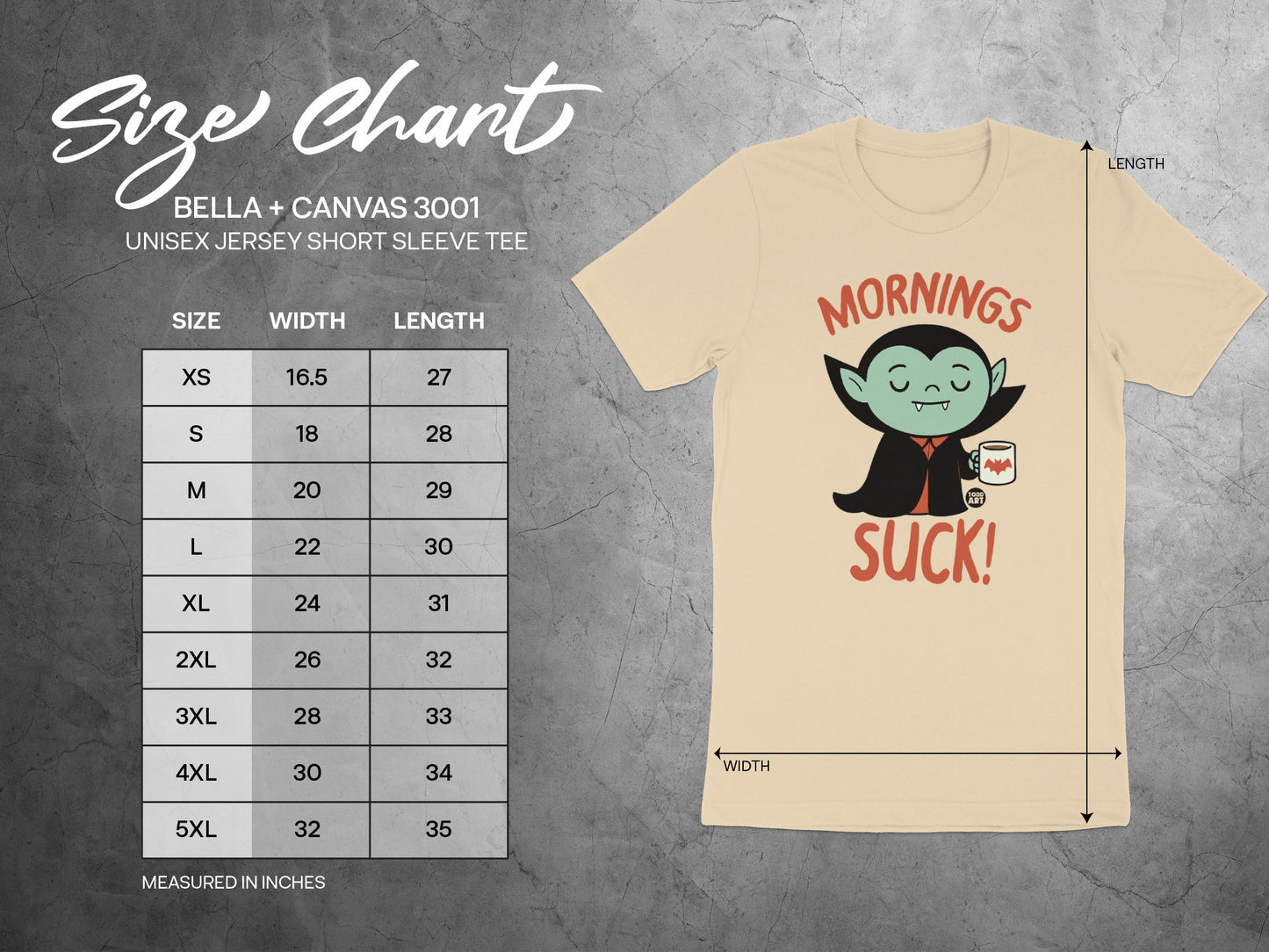 Mornings Suck Vampire Unisex Jersey Short Sleeve Tee product