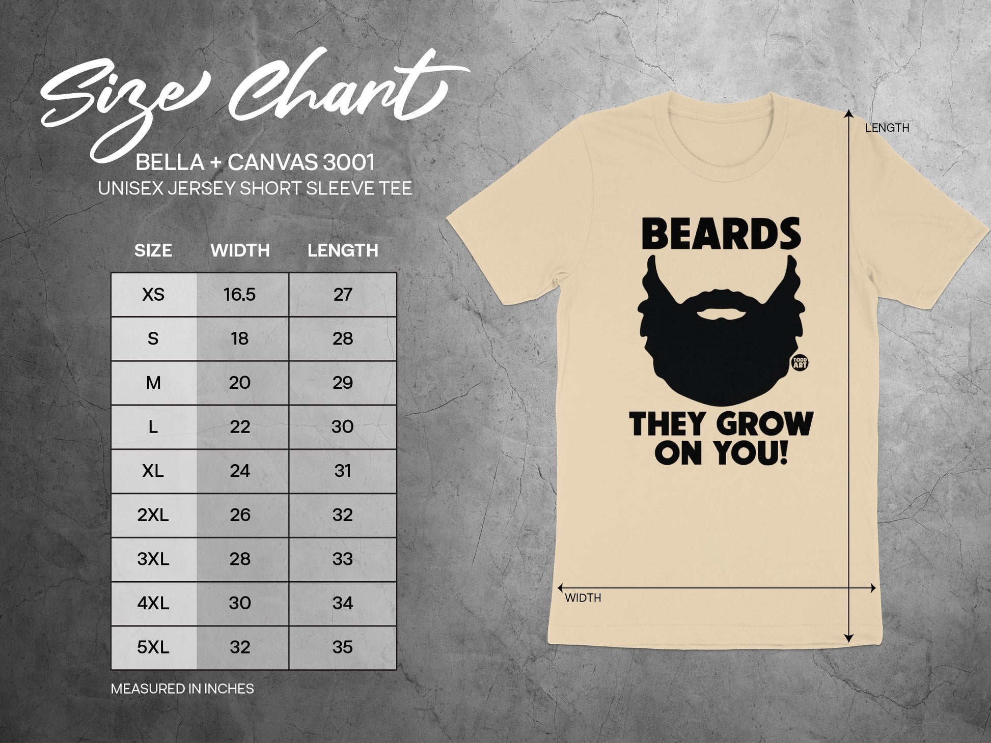 Beards They Grow on You Unisex Jersey Short Sleeve Tee product