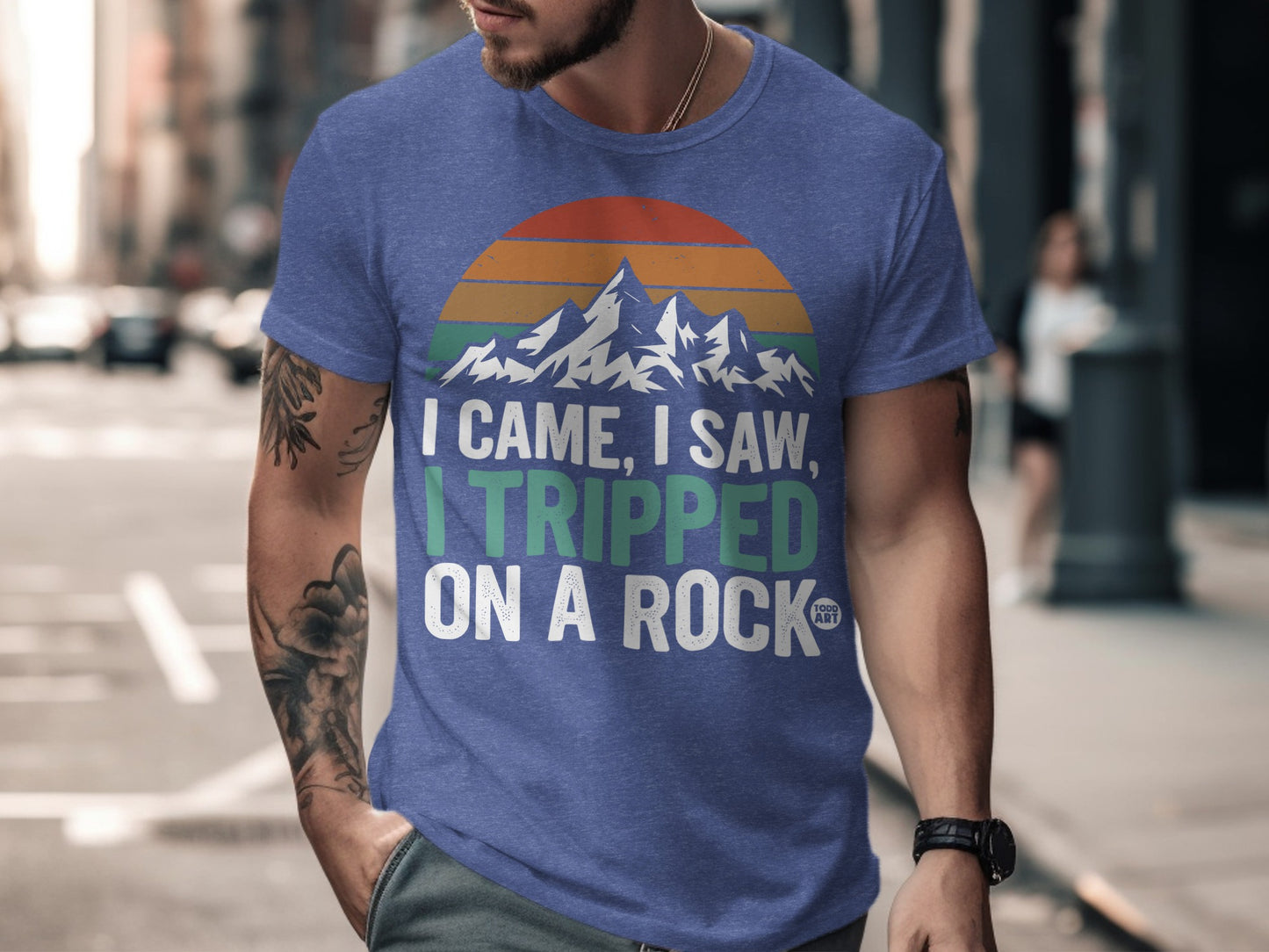 I Came I Saw I Tripped On A Rock Funny T-Shirt product