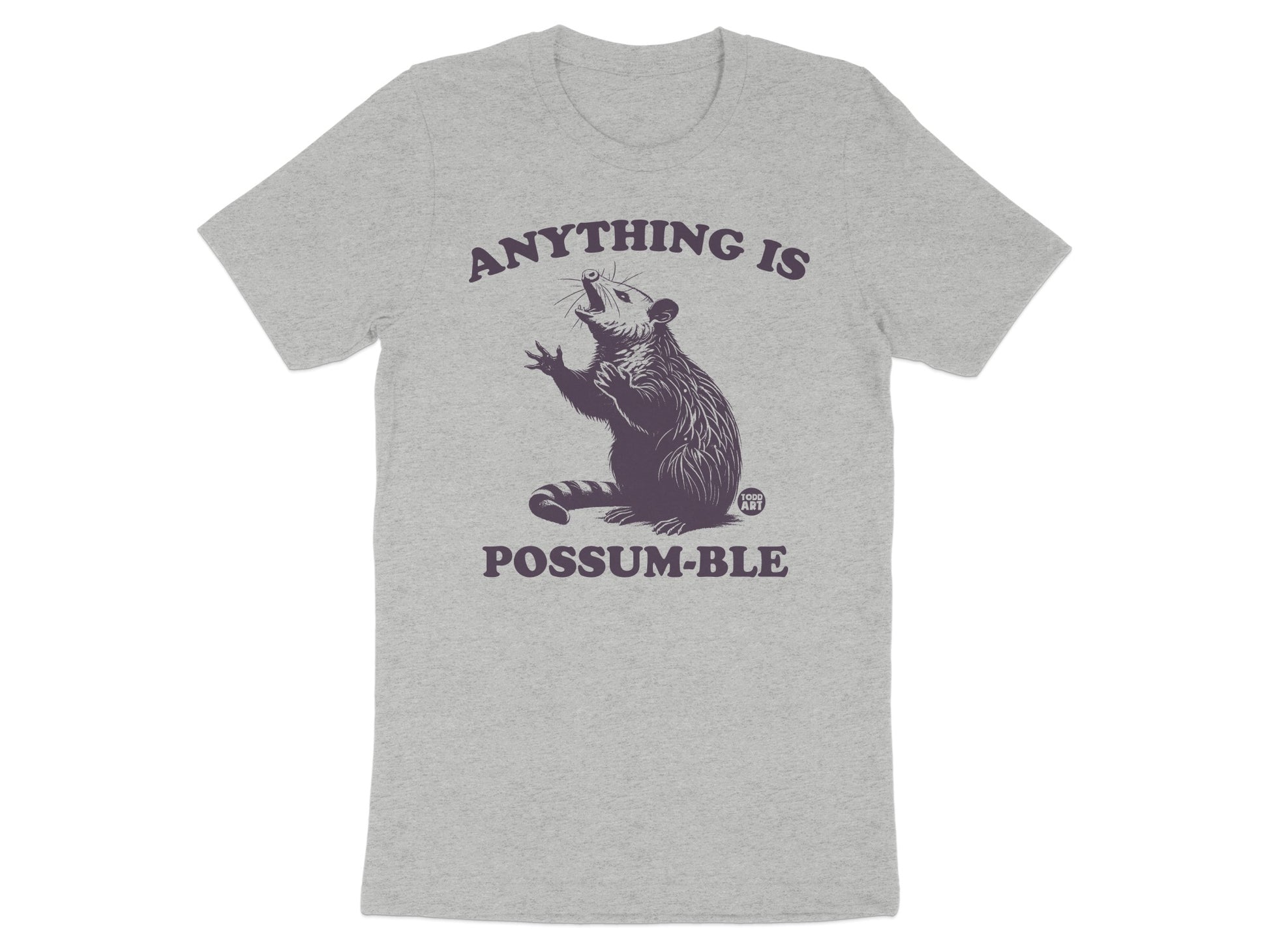 Anything is Possum-ble graphic t-shirt