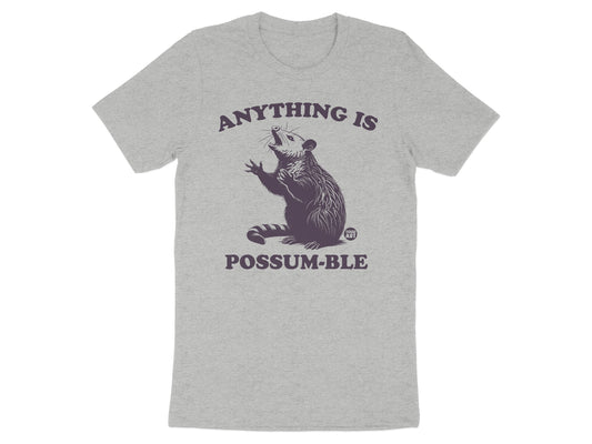 Anything is Possum-ble graphic t-shirt