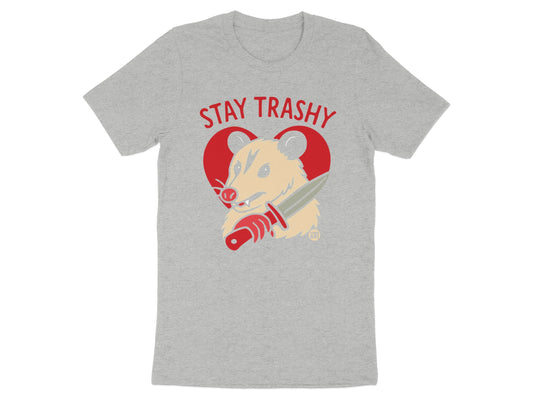 Stay Trashy Funny Opossum Graphic T-Shirt