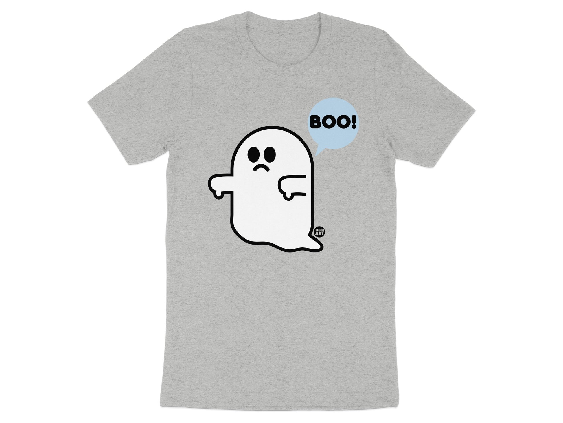 Funny Ghost with BOO Graphic Short-Sleeve T-Shirt product type