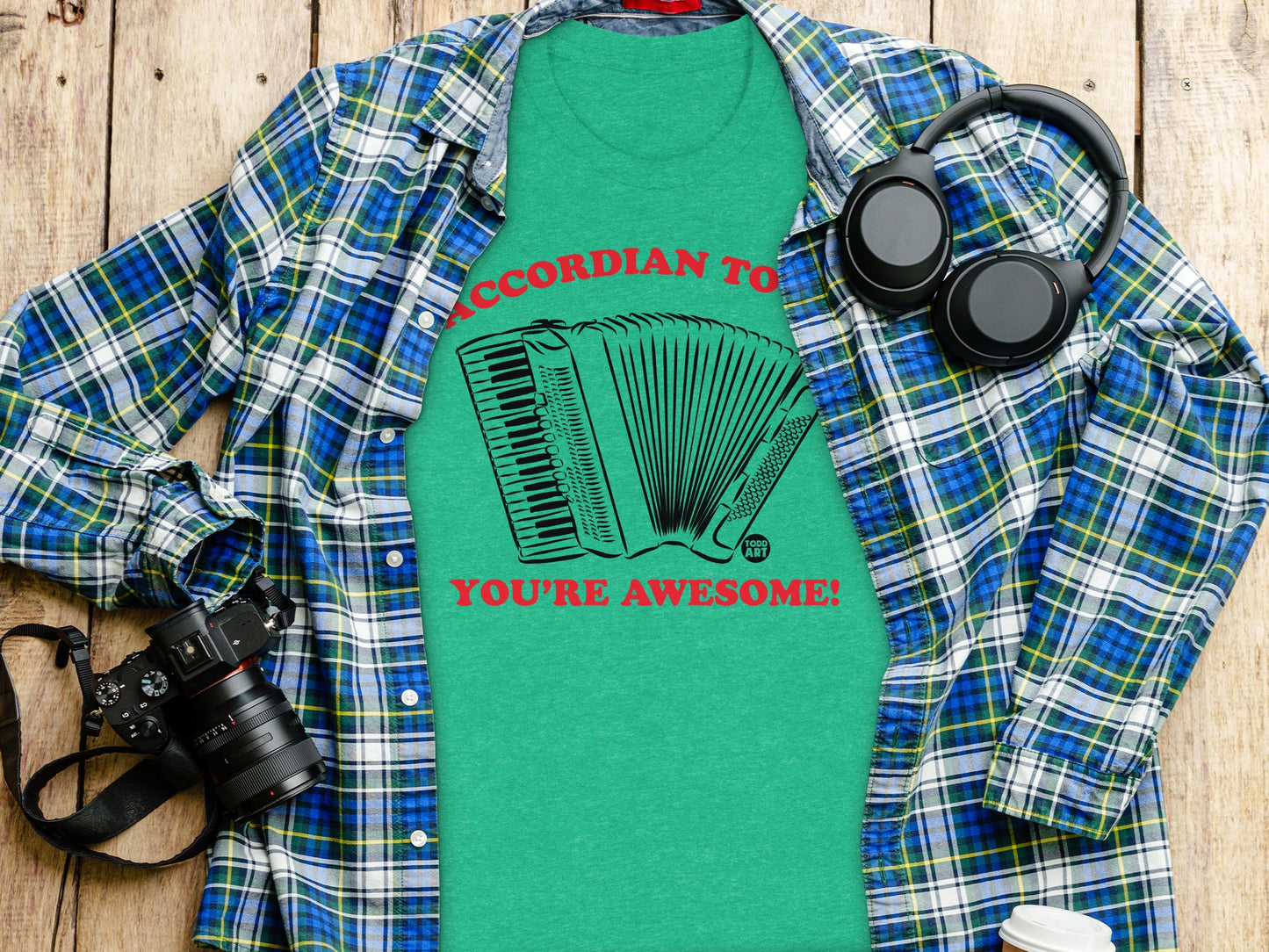 Accordion to You're Awesome Graphic T-shirt product type