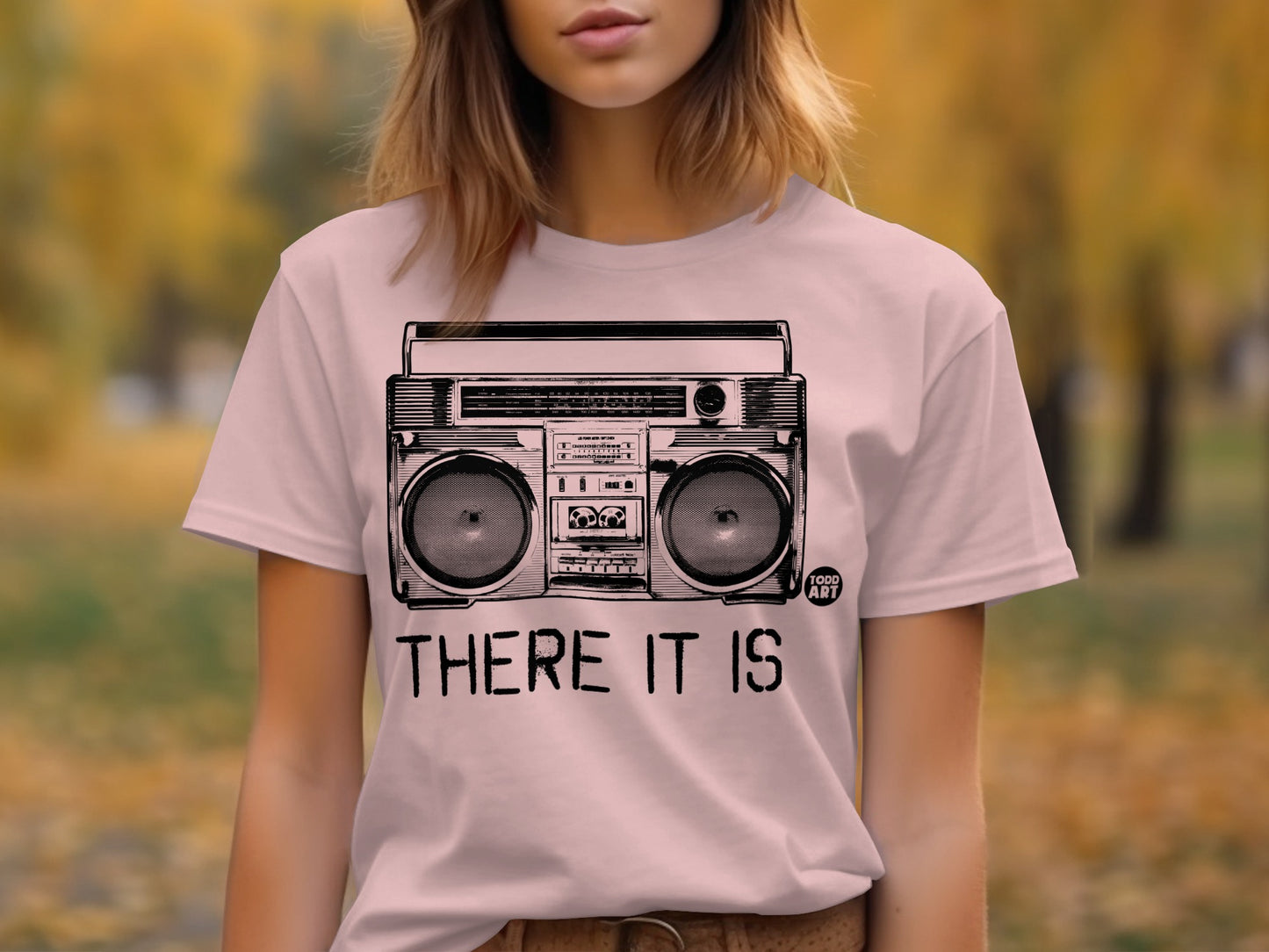 Classic Boombox There It Is Printed T-shirt product type