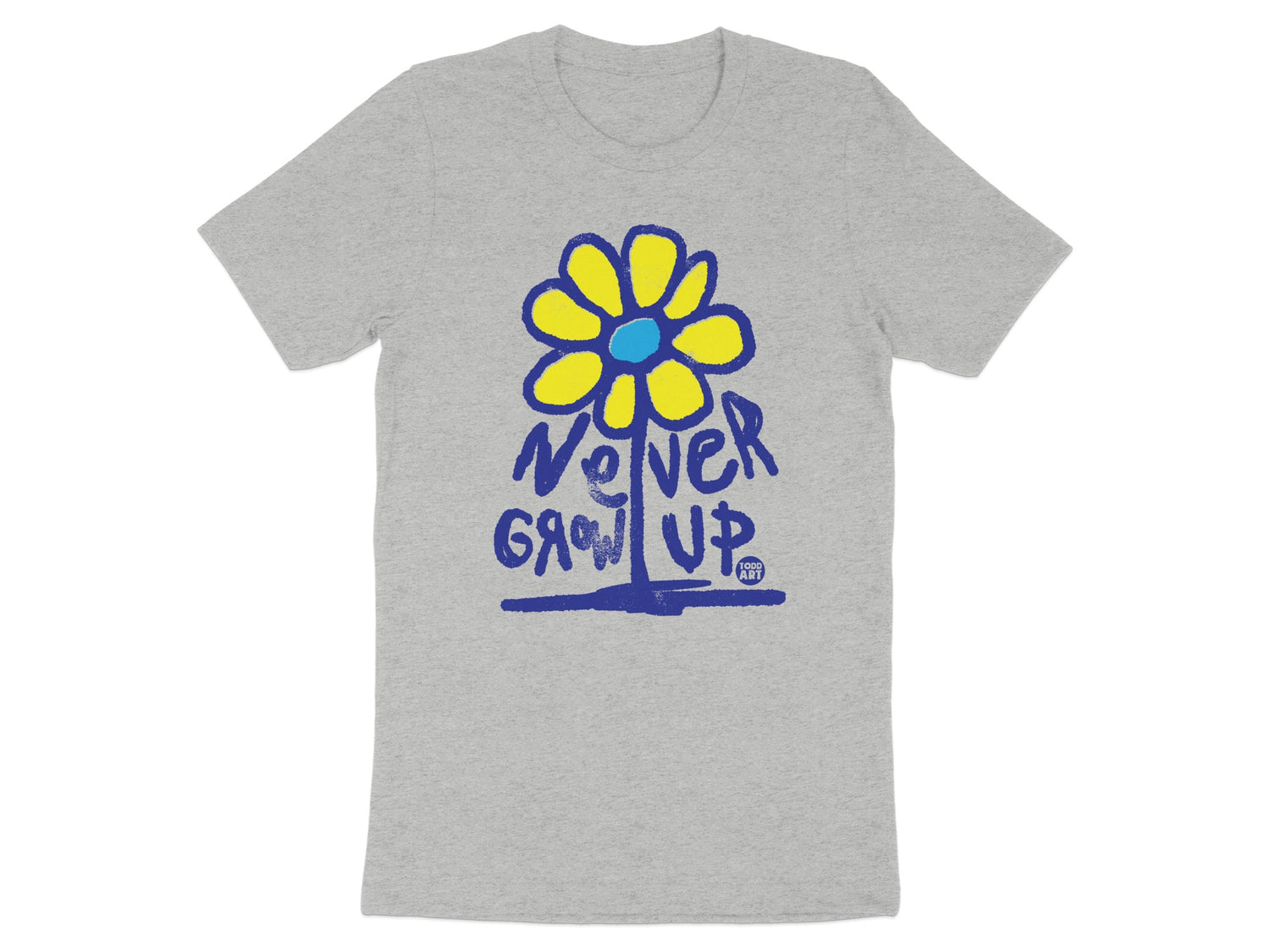 Never Grow Up Graphic Tee for Youth Shirt Product