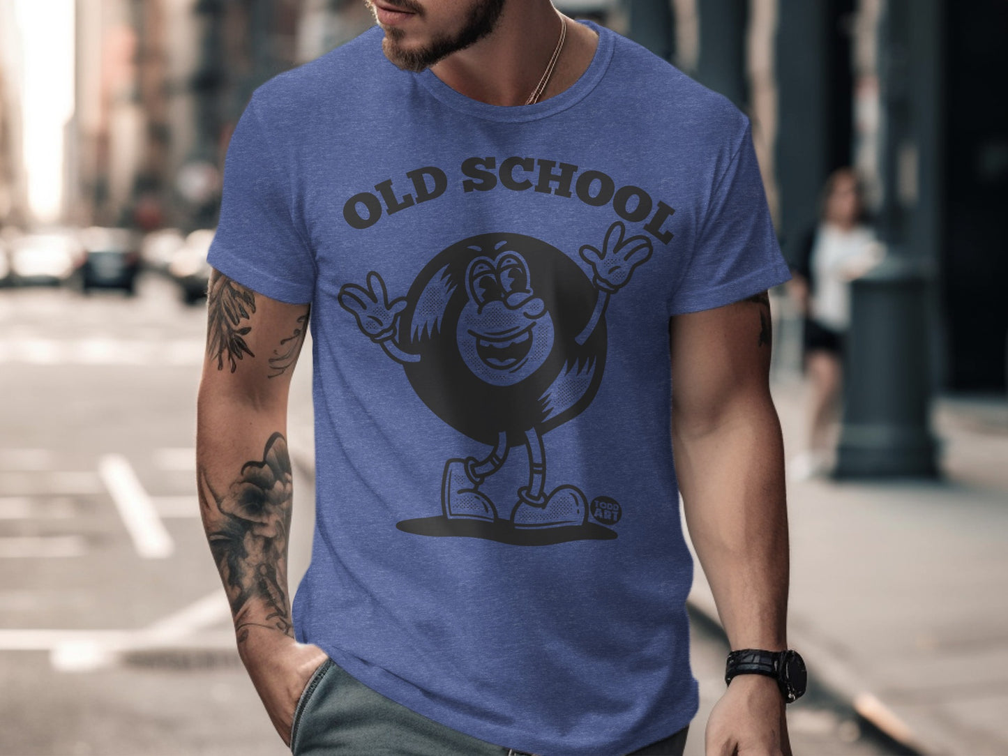 Old School Graphic Print T-shirt for Nostalgia Lovers product
