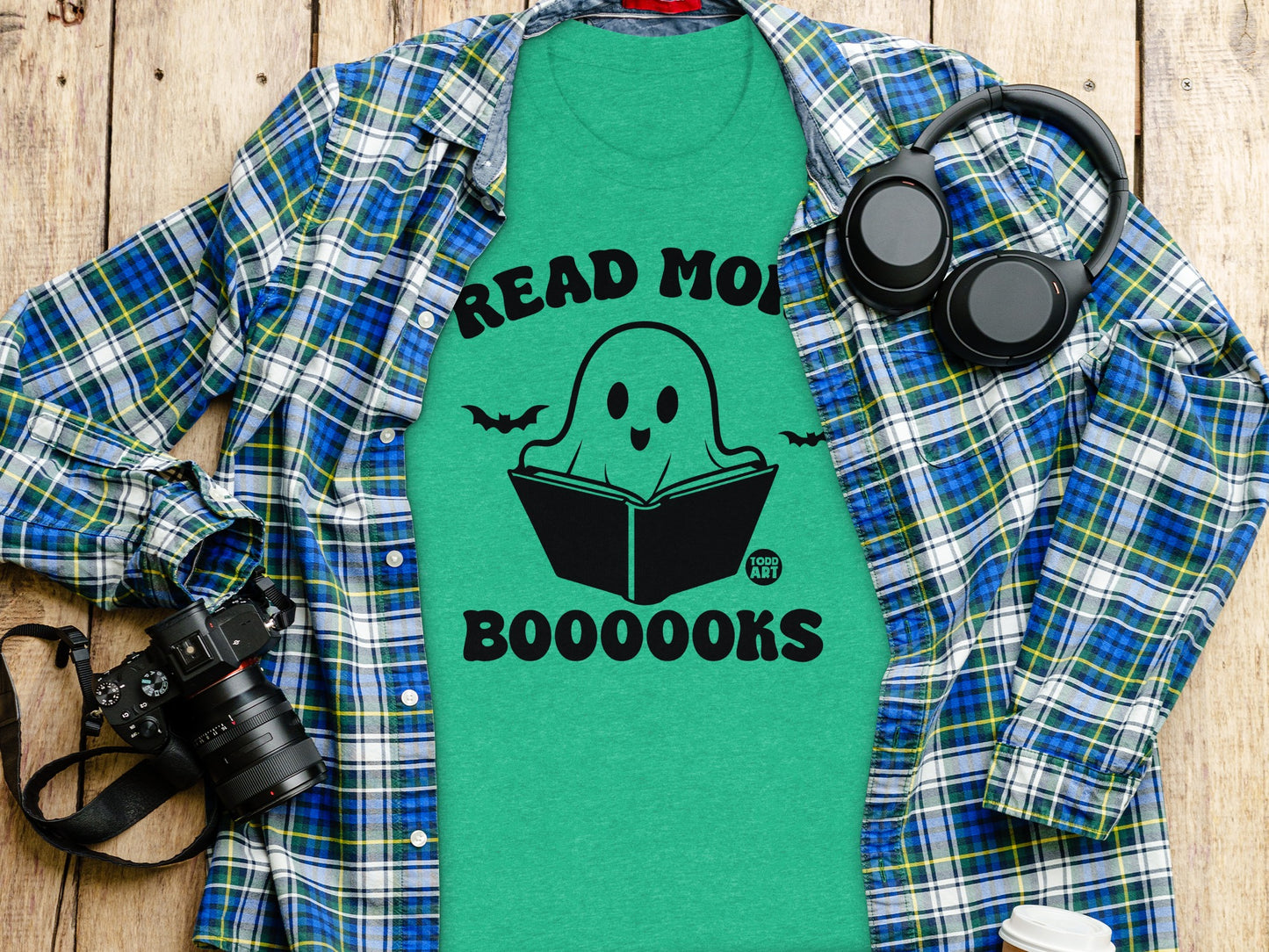 Read More Boooooks Ghost Reading T-shirt Product