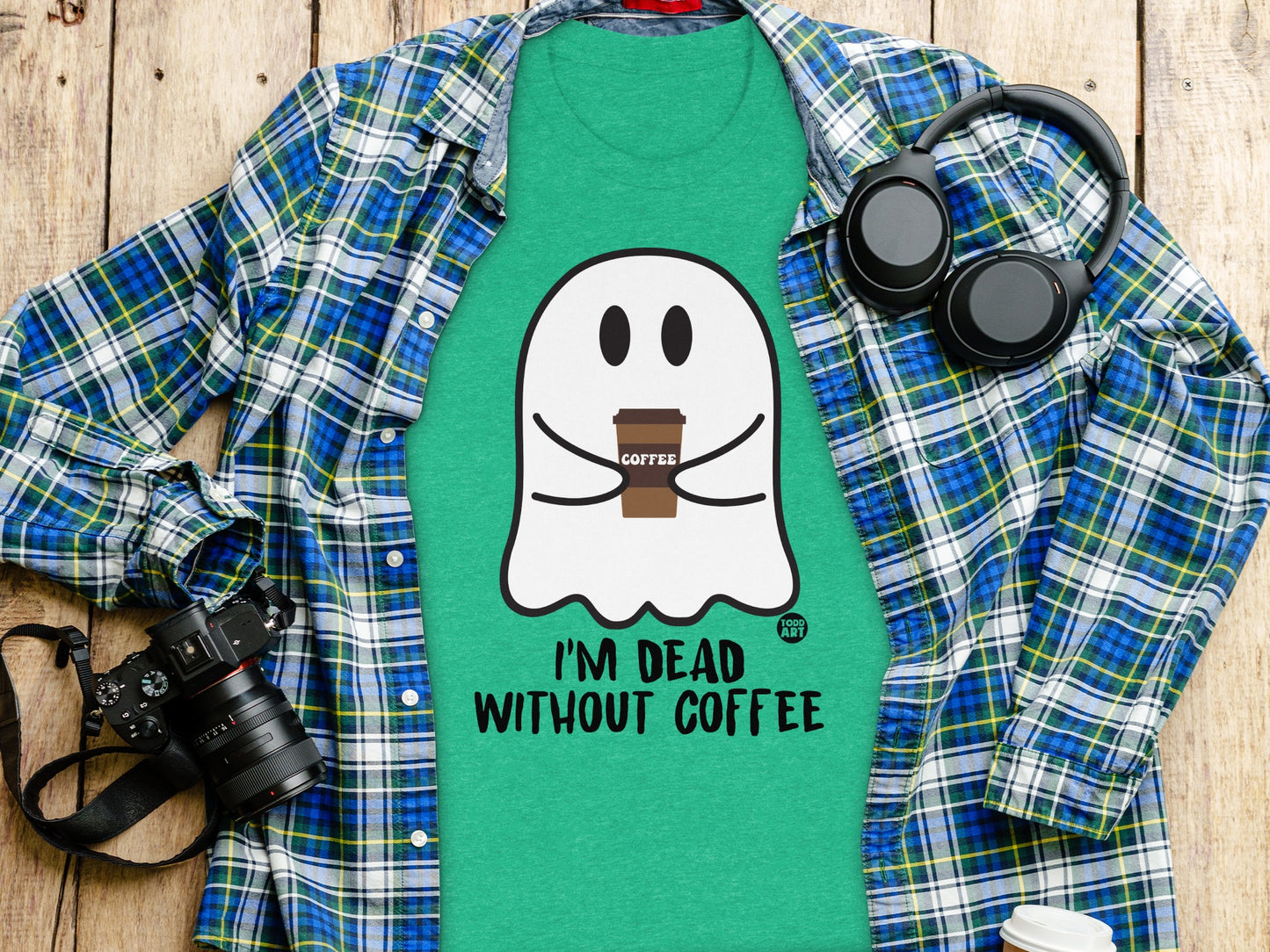 I'm Dead Without Coffee Graphic Tee product