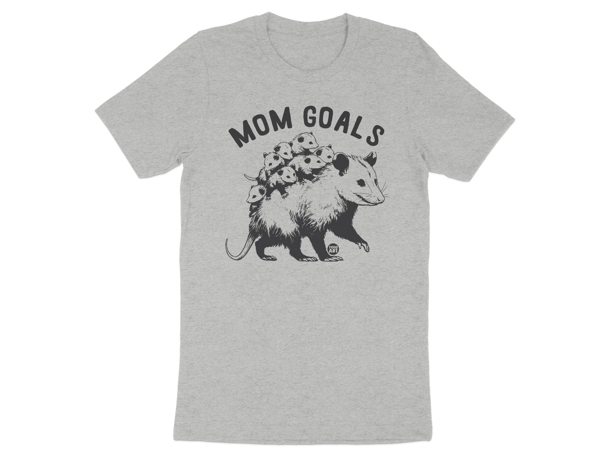 Mom Goals Opossum With Babies Graphic T Shirt
