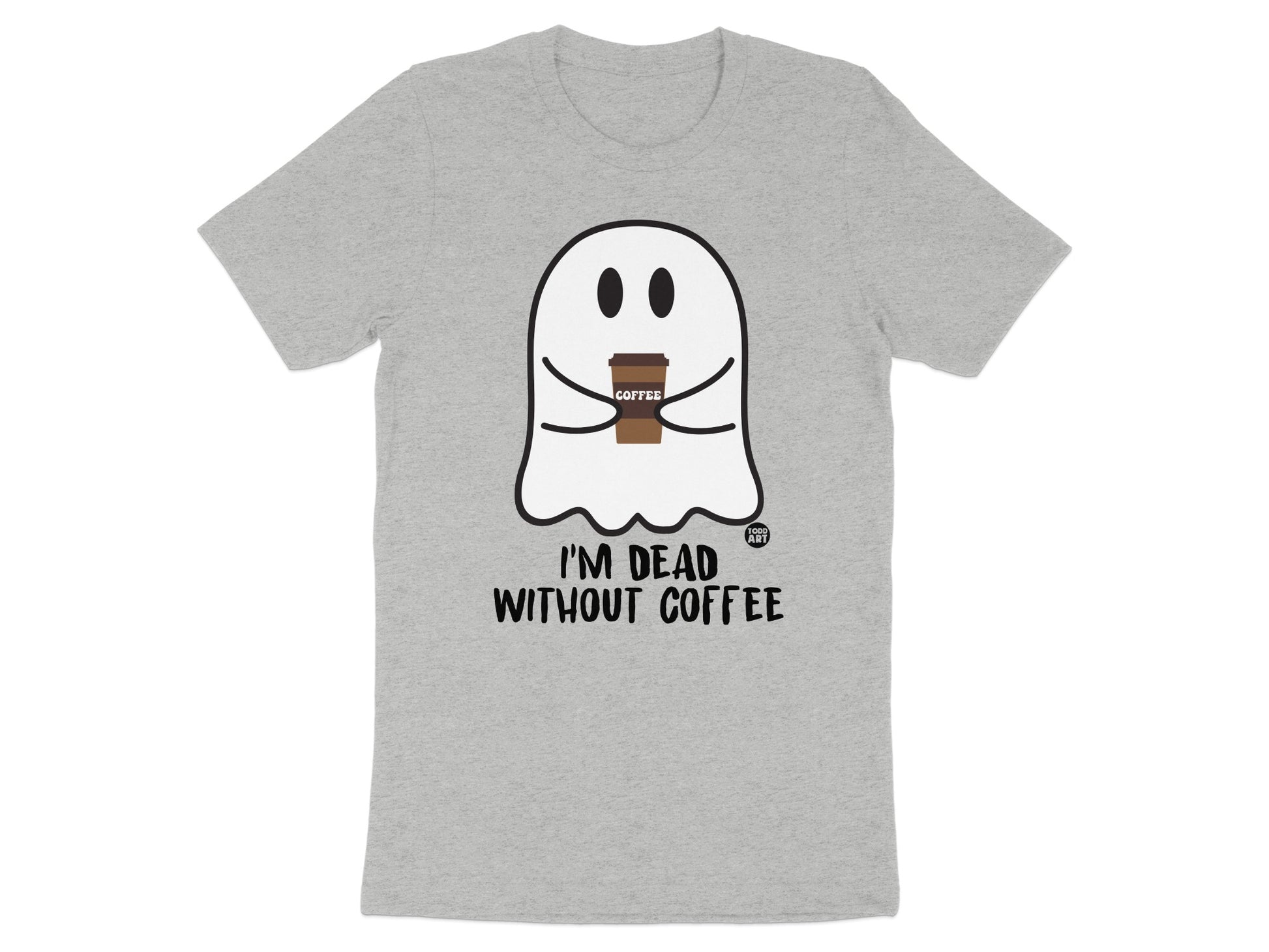 I'm Dead Without Coffee Ghost Graphic T-Shirt product