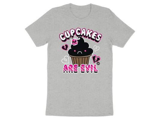 Cupcakes Are Evil Graphic Tee Shirt for Trendy product