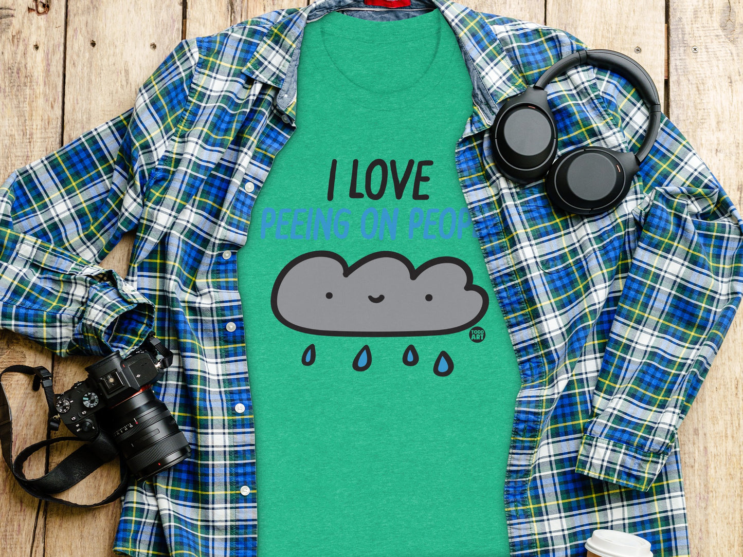 I Love Peeing On People Funny Graphic T-Shirt product type