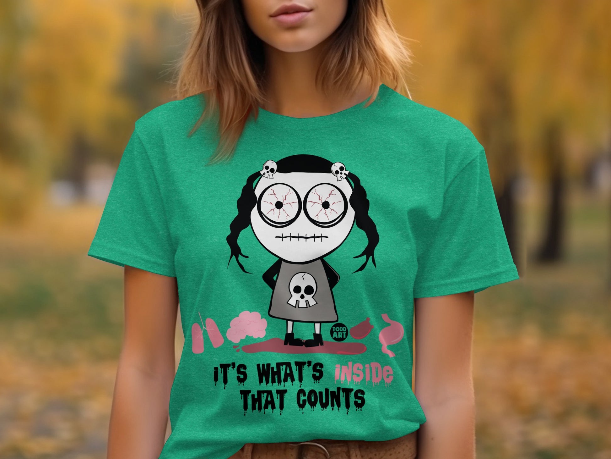 Halloween Themed Shirt It's What's Inside That Counts