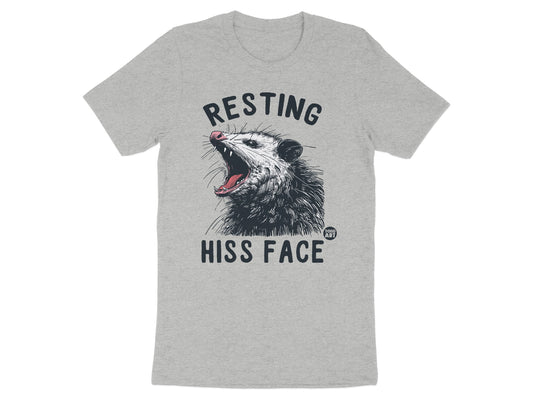 Resting Hiss Face Funny Opossum Graphic T-shirt